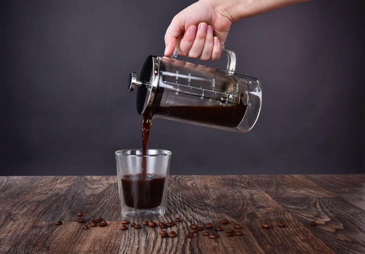 Dvojstenná termo kanvica na kávu a čaj FRENCH PRESS DOUBLE-GLASS