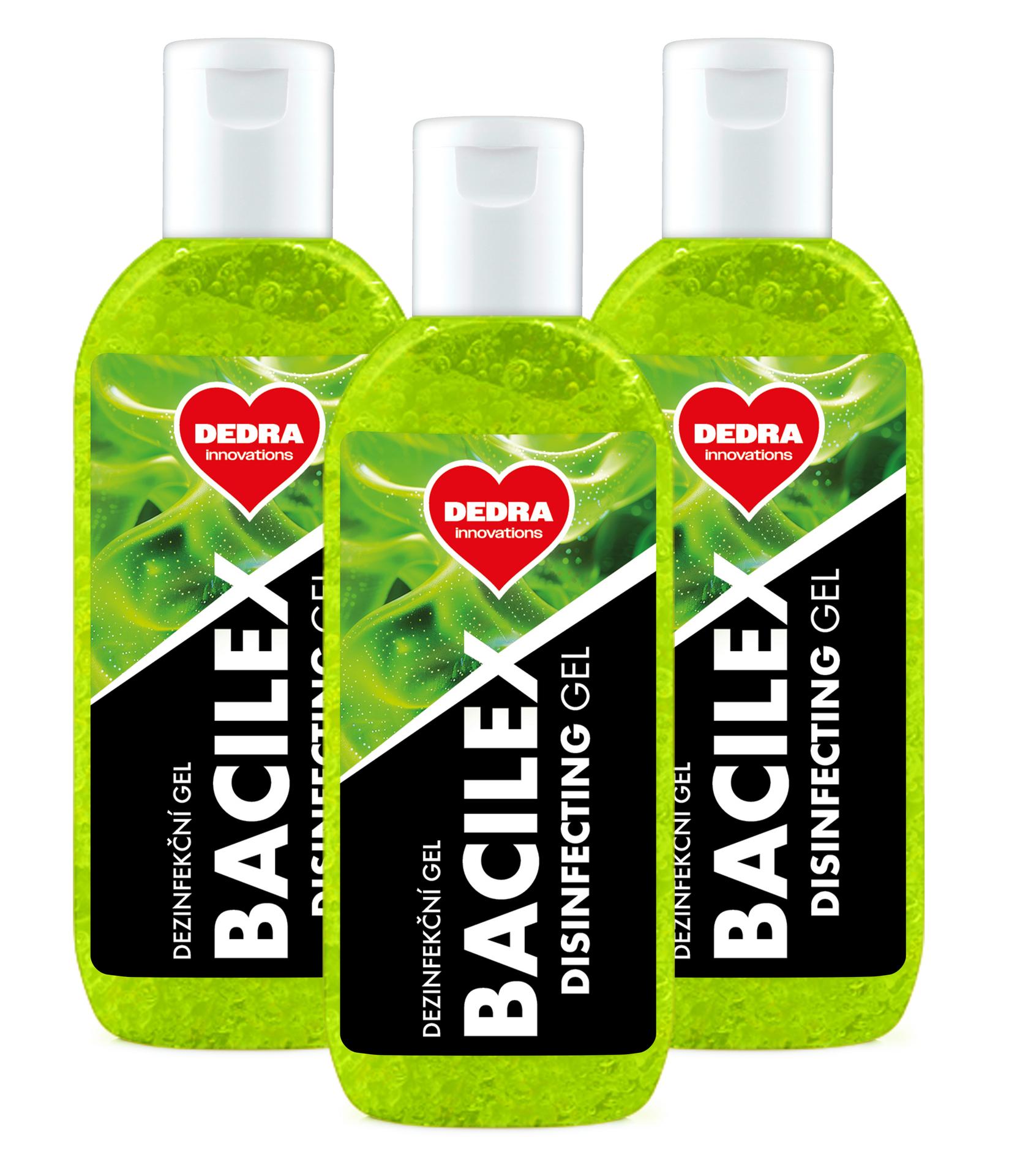 2+1 GRATIS | BACILEX(R) | dezynfekuj�cy �el do r�k | certyfikowany | 3� 100 ml