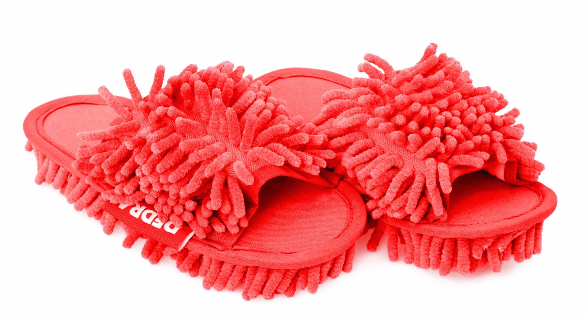 "Kapciopolerki" obuwie czyszczce, 1 para wkadka ok. 23,5 cm (rozm. 33-37), czerwone