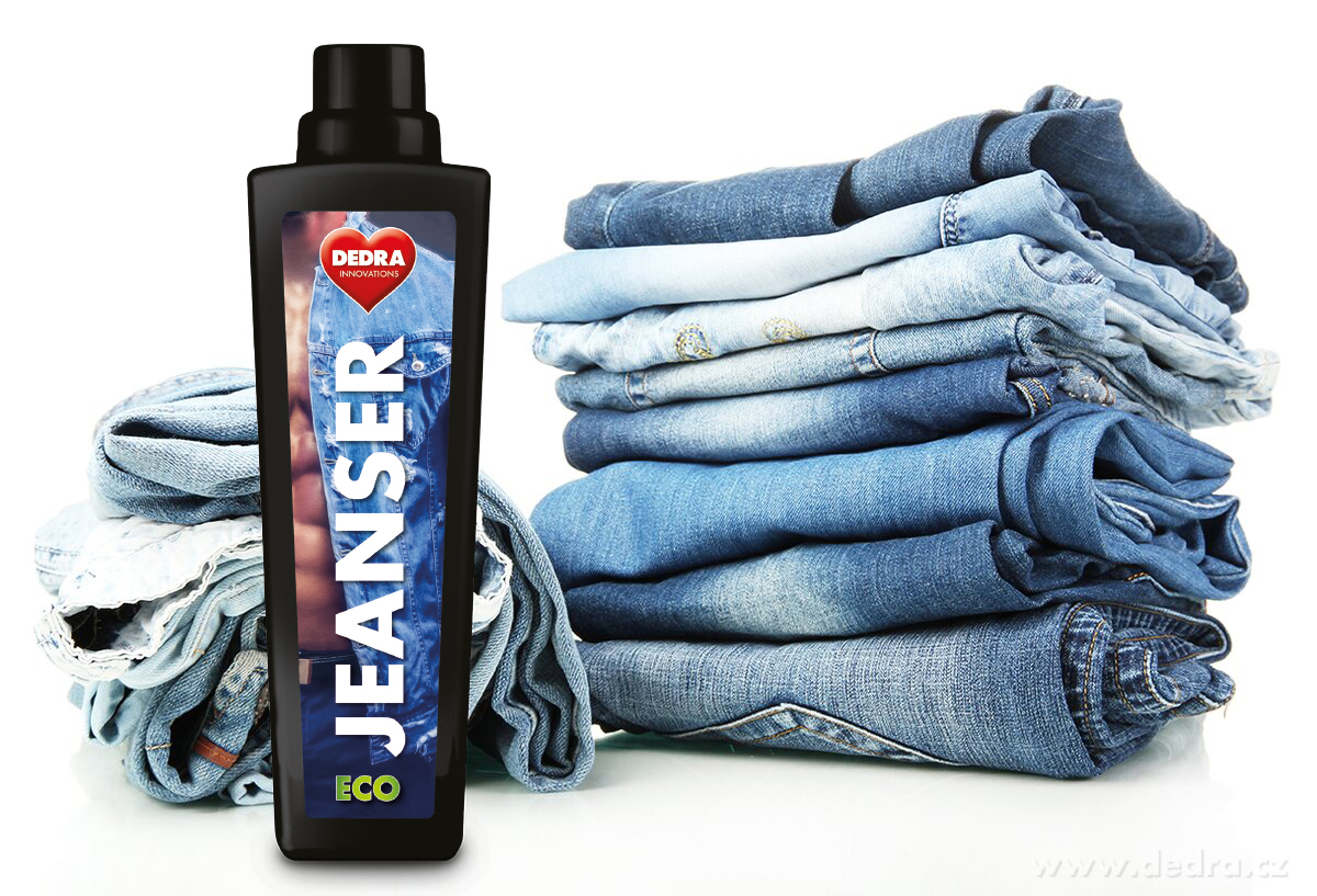 Špeciálny tekutý EKO prací prostriedok na džínsové oblečenie JEANSER® ECOSENSITIVE