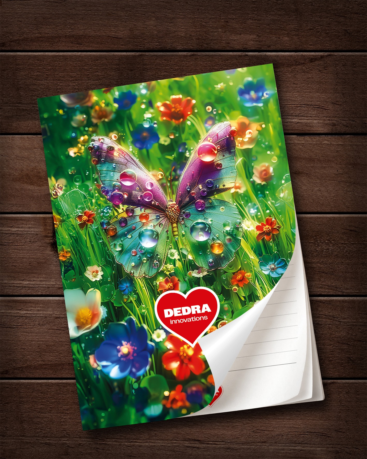 Notatnik/notes Dedra MAGIC GARDEN A5 | odpowiedni do zapisywania zam�wie� | 50 arkuszy