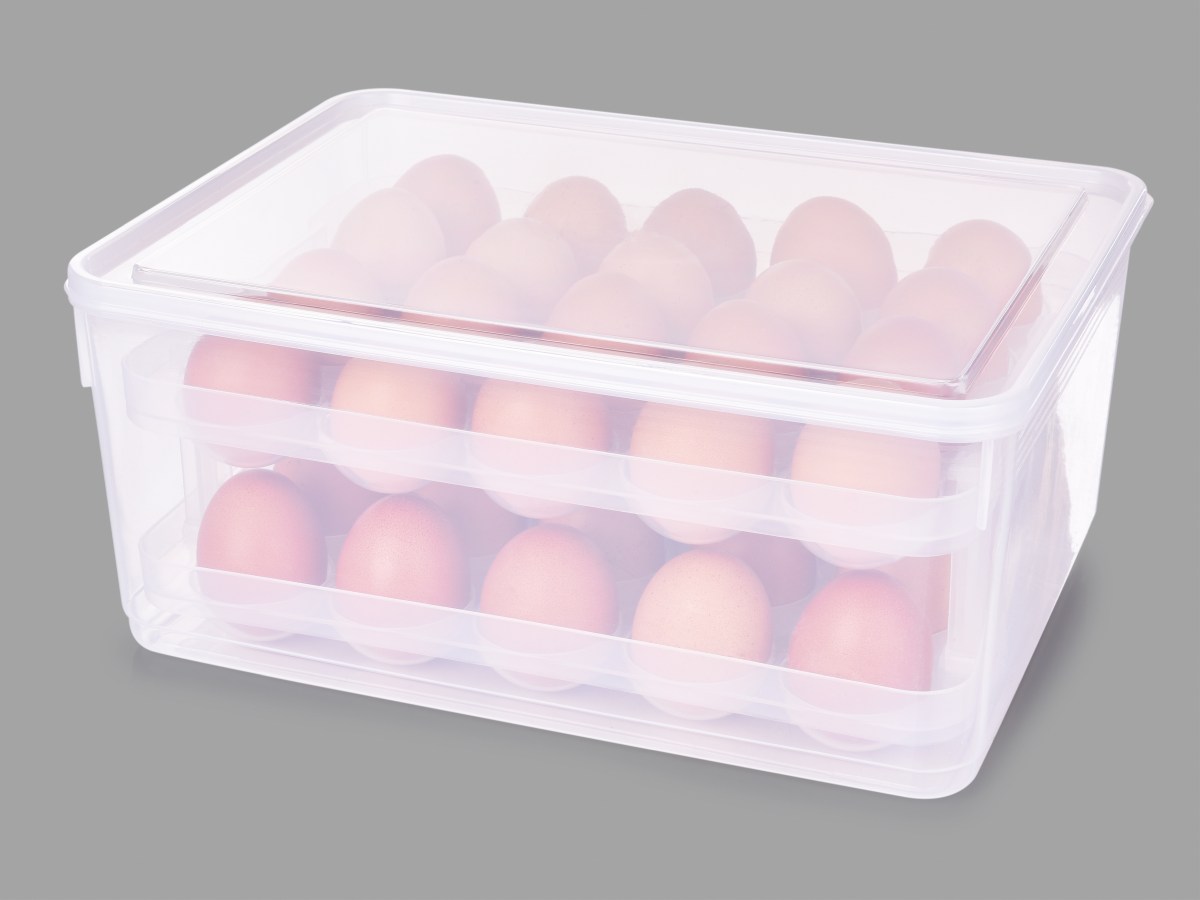 Uzatvárateľný box na 40 ks vajec