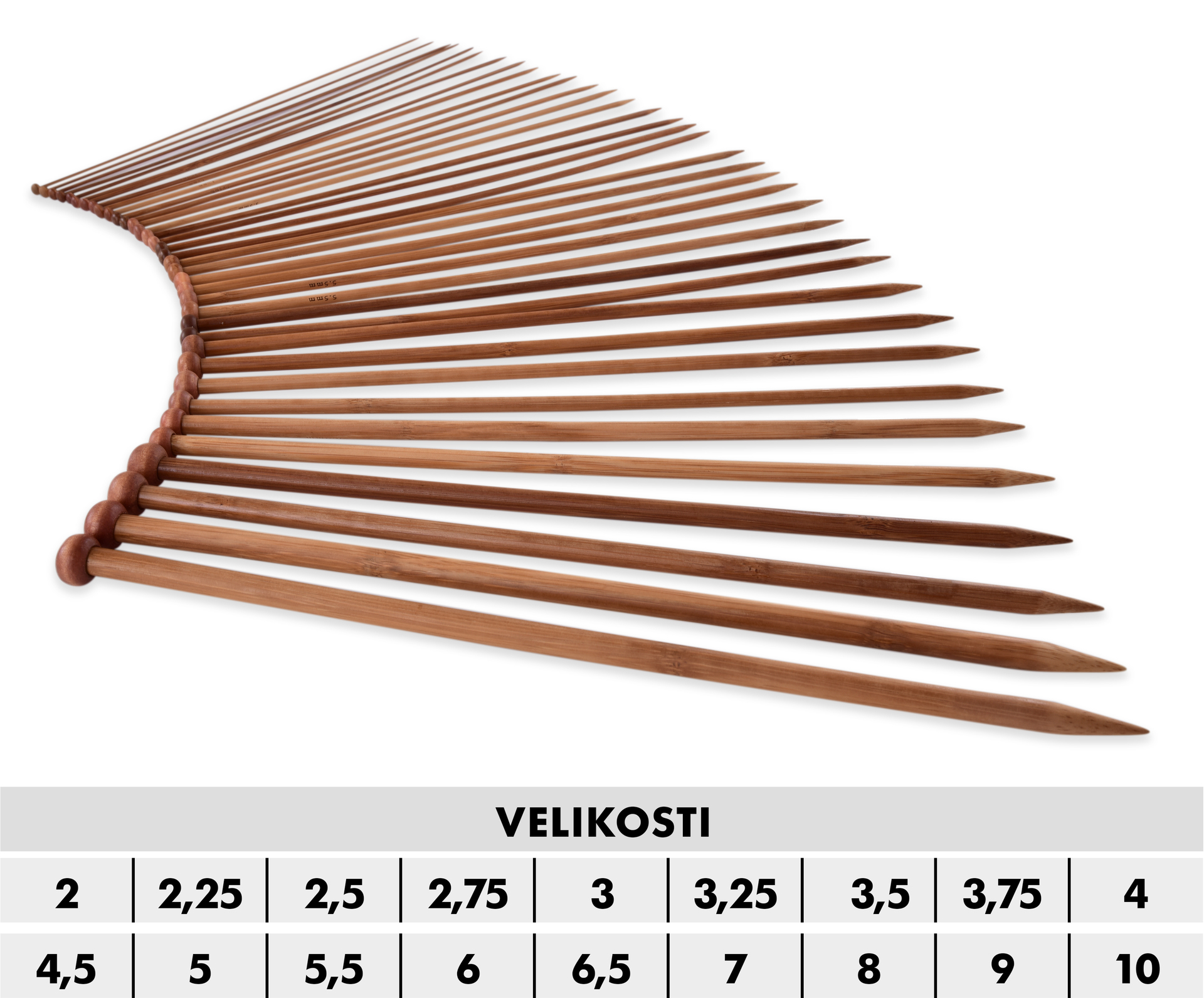 36 ks sada klasických bambusových ihlíc GoEco®
