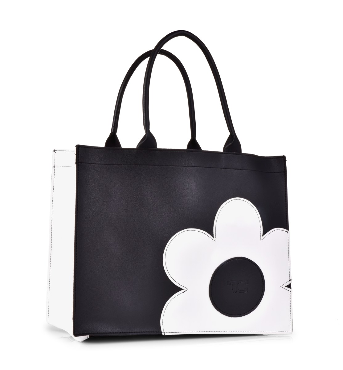 FC SHOPPER BAG elegantná taška z ekokože DAISY FLOWERS