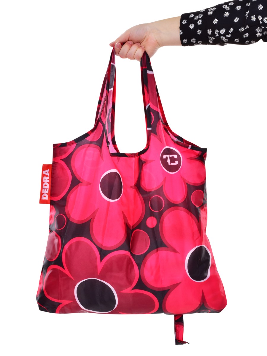 Nákupná skladacia textilná taška CITYBAG - DAISY FLOWERS