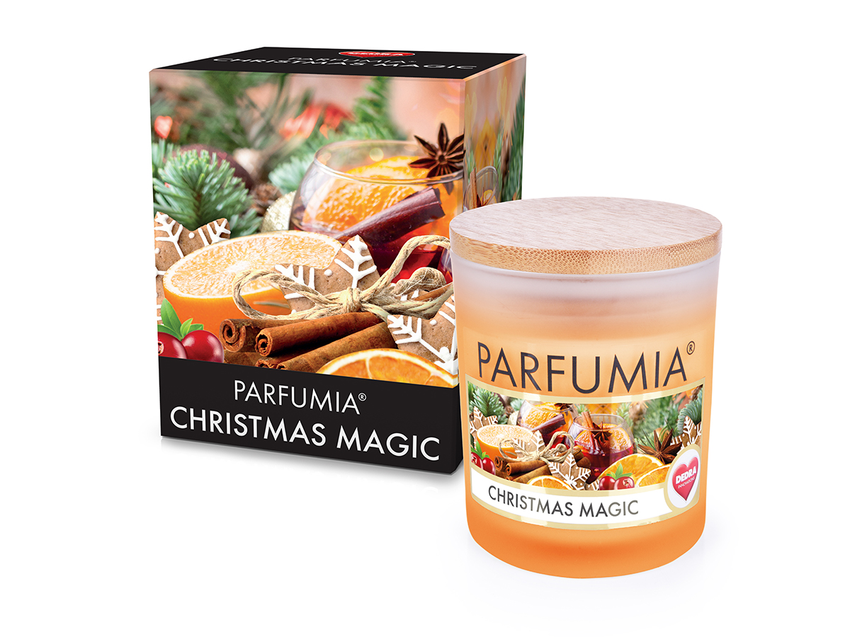 250 ml sójová vonná eko-svíce, vánoční CHRISTMAS MAGIC, PARFUMIA®