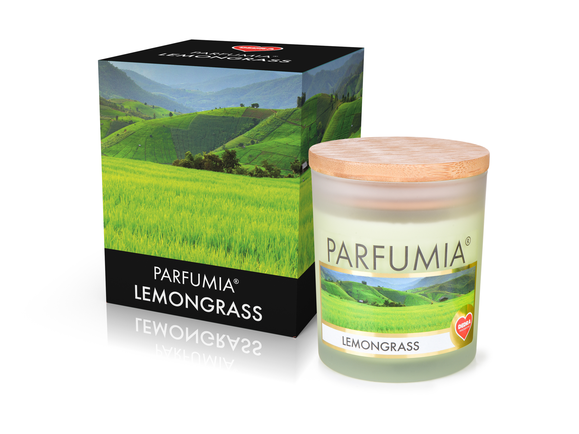 250 ml sójová vonná eko-svíce, LEMONGRASS, PARFUMIA®