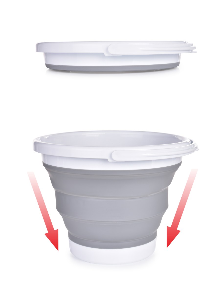 10 L skládací kbelík Compactor kulatý