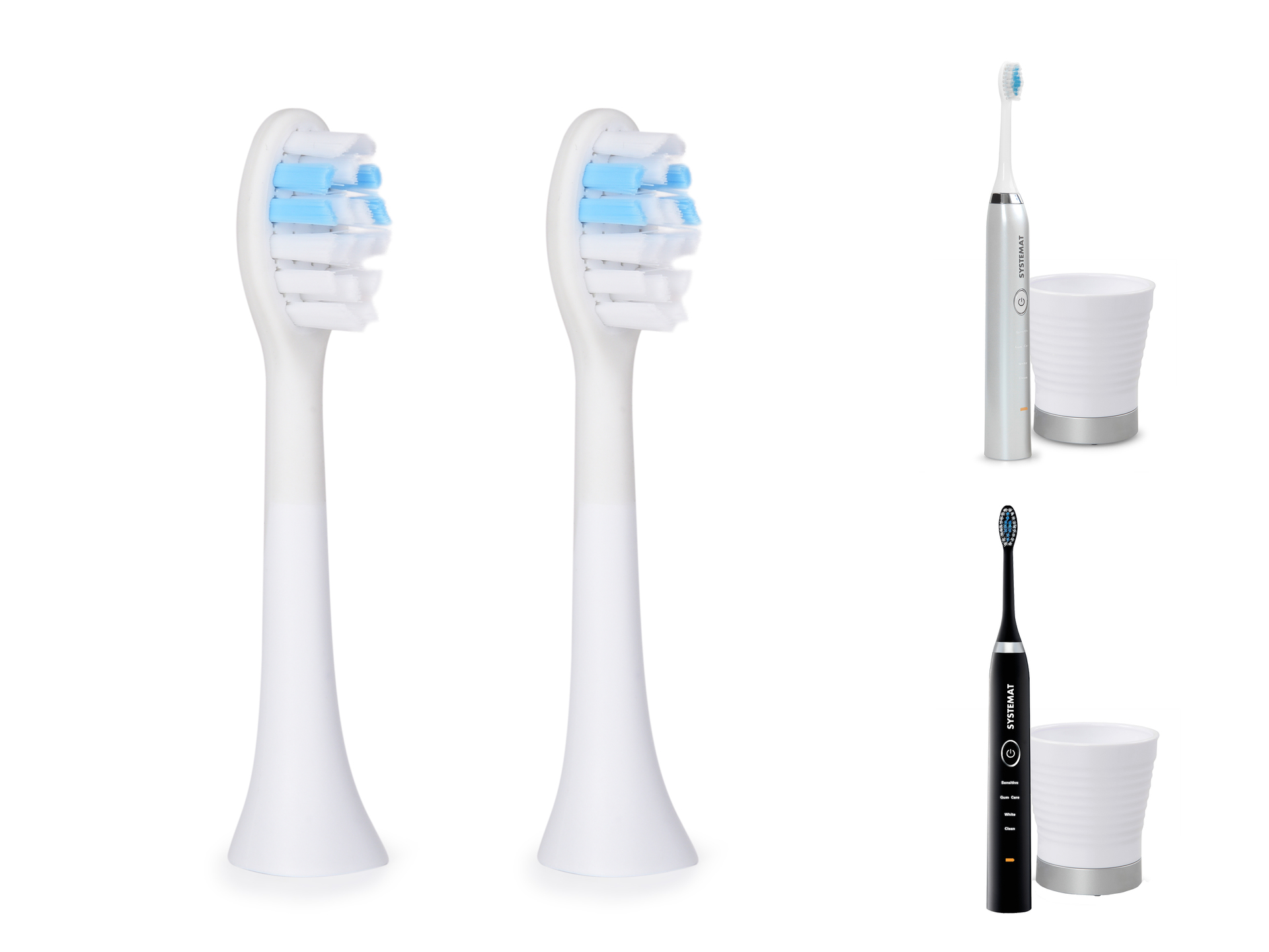 Levně SONISSIMO® DENTAL | 2 ks extra měkký náhradní kartáček (pouze pro typ DENTAL – starší typ strojku)