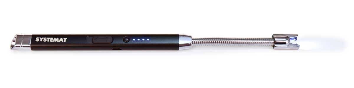 Dobíjací USB plazmový zapaľovač s LED osvetlením