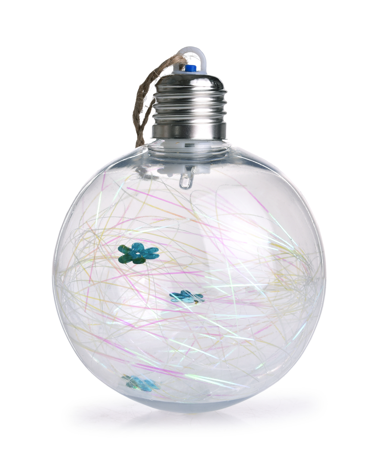 9,5 cm XL svítící LED transparentní koule s proměnlivým barevným osvětlením