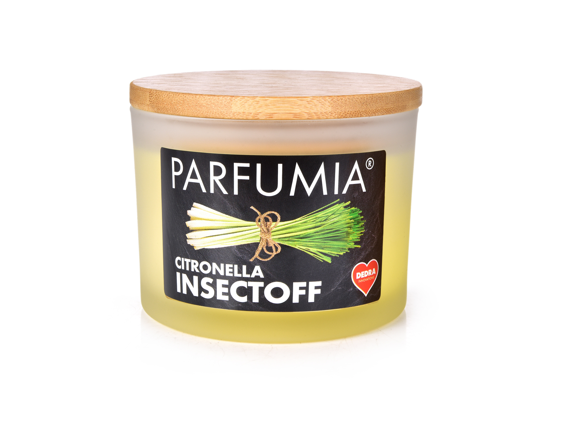 CITRONELLA INSECTOFF vonkajšia sójová sviečka s 2 knôtmi PARFUMIA® 