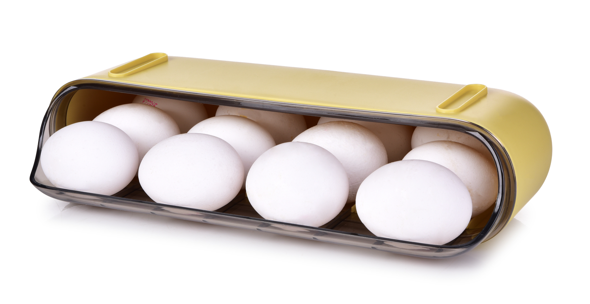 Samospádový box na vajíčka VEJCOPÁD, až na 12 ks vajec, stohovatelný