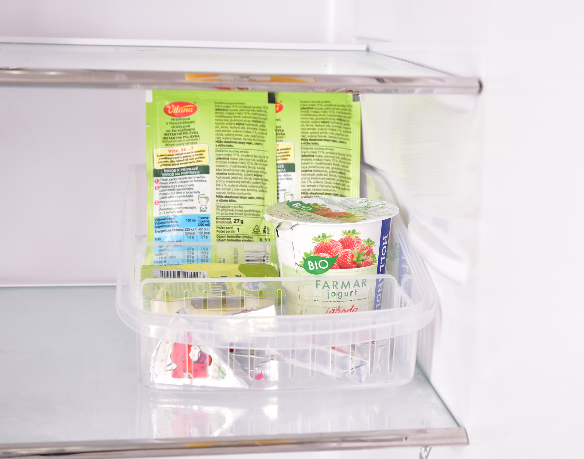 FRIGO organizér do chladničky s 3 priehradkami na prehľadné uskladnenie potravín