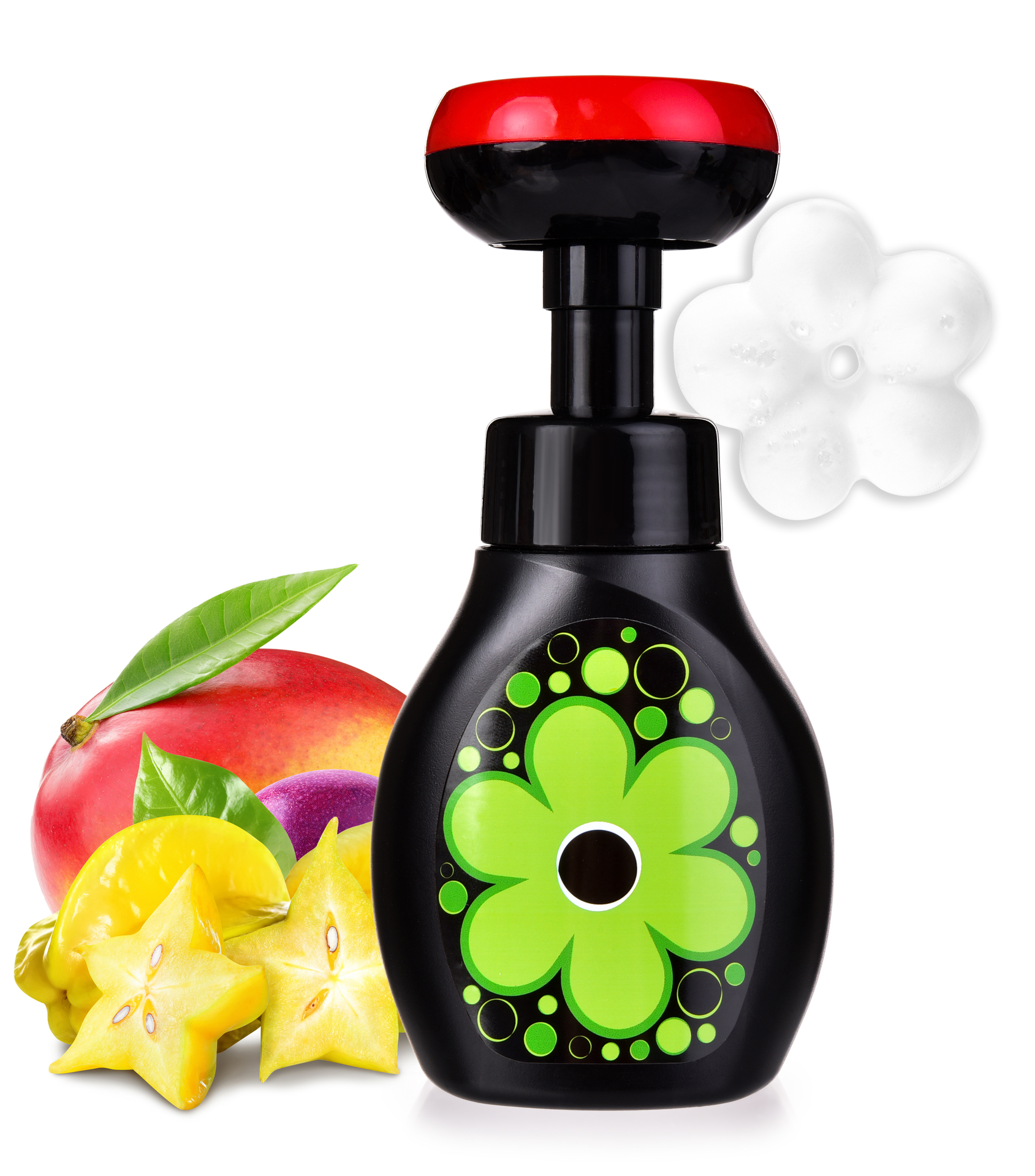 Levně DAISY FRUIT | pěnové mýdlo na ruce & tělo s veselým napěňovačem | 300 ml