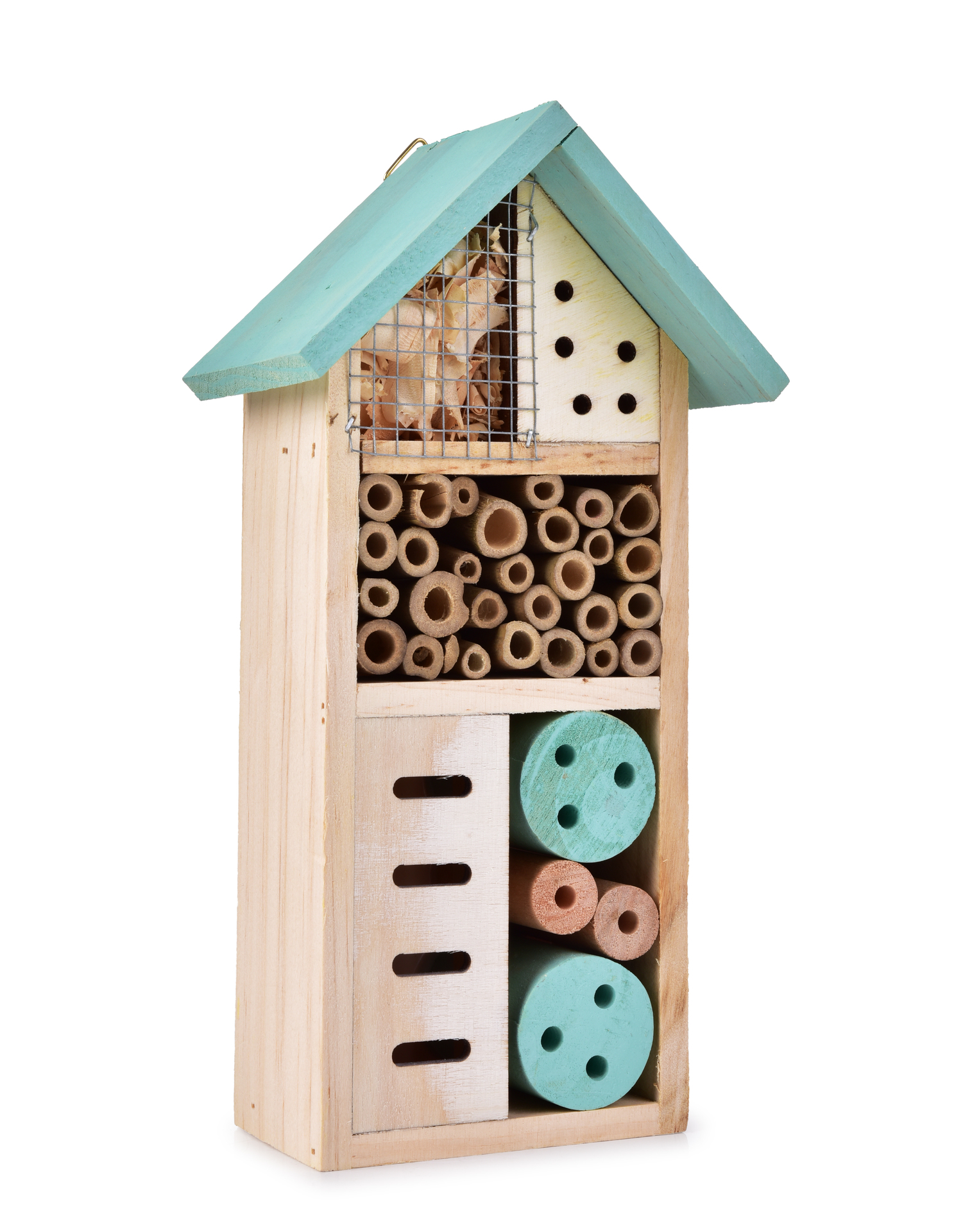 Drevený dekoratívny domček pre užitočný hmyz