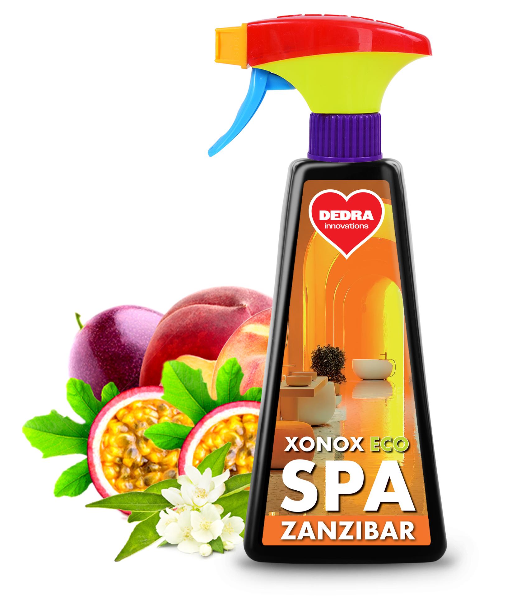XONOX SPA | Extra silný čistič koupelny | vodoodpudivý efekt & ECO složení | ZANZIBAR | 500 ml