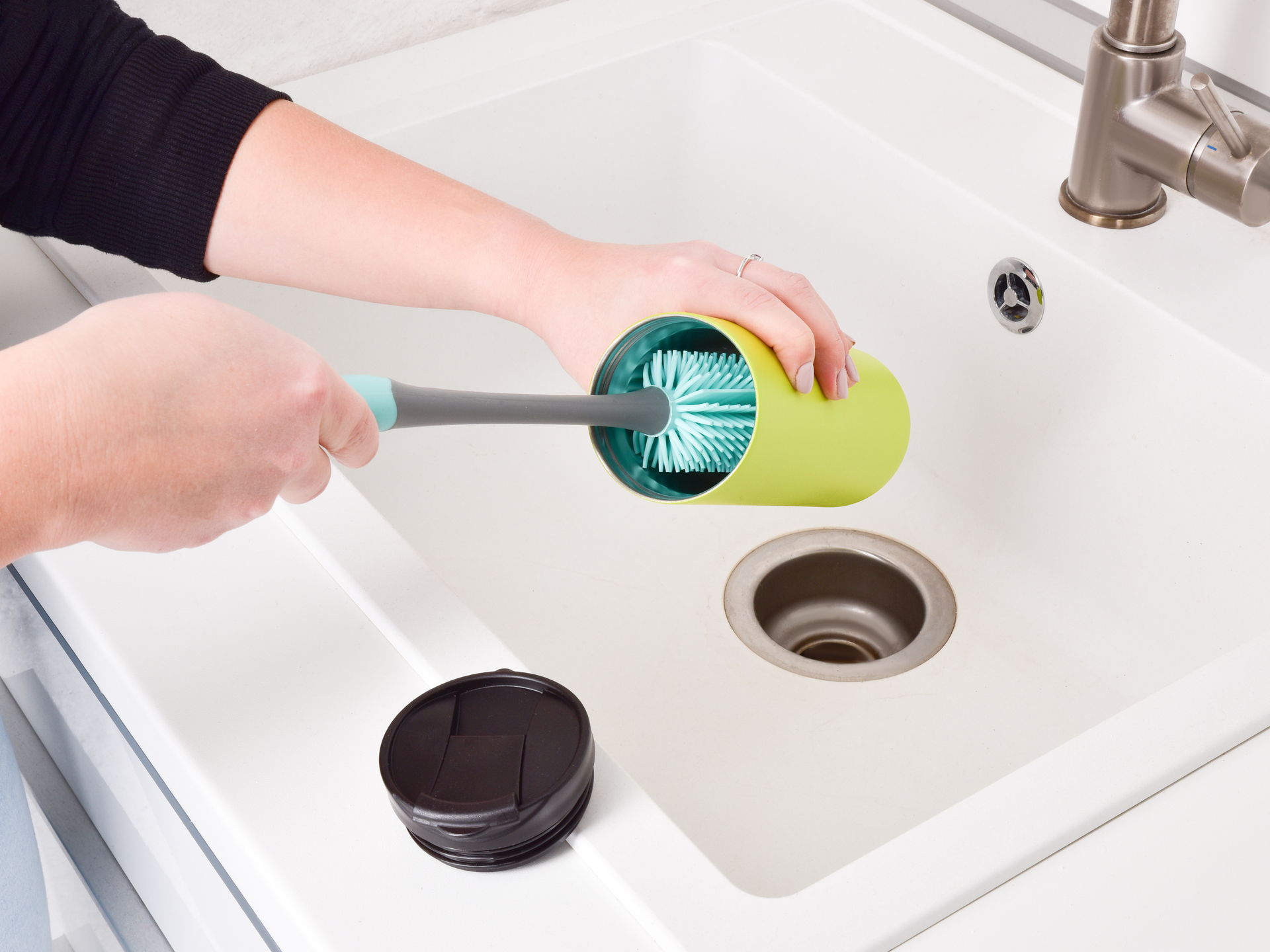 GoEco® doživotná kefa na fľaše a vázy