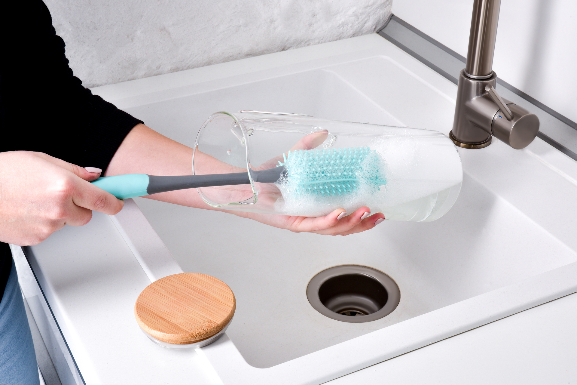 GoEco® doživotná kefa na fľaše a vázy