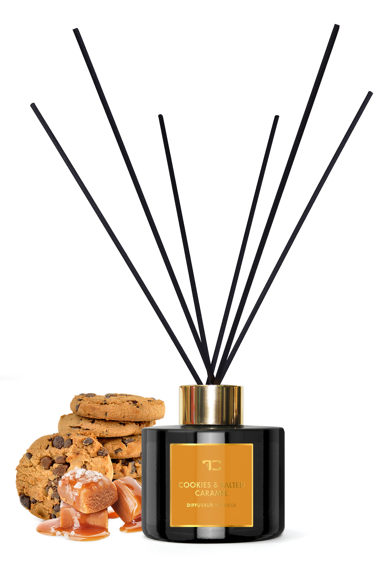 Interiérový bytový parfém 200 ml, COOKIES & SALTED CARAMEL, DIFFUSEUR INTÉRIEUR