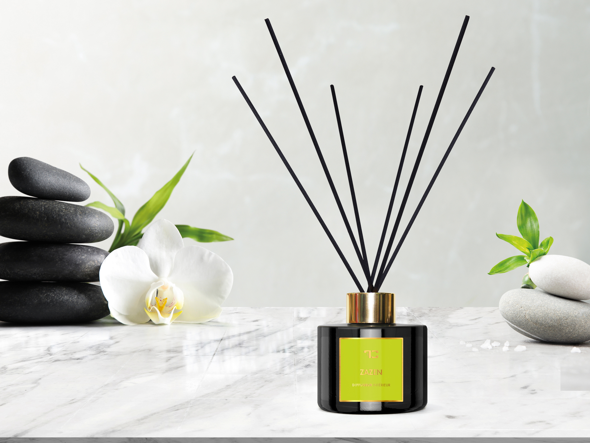 Interiérový tyčinkový bytový parfém 200 ml, ZAZEN, DIFFUSEUR INTÉRIEUR
