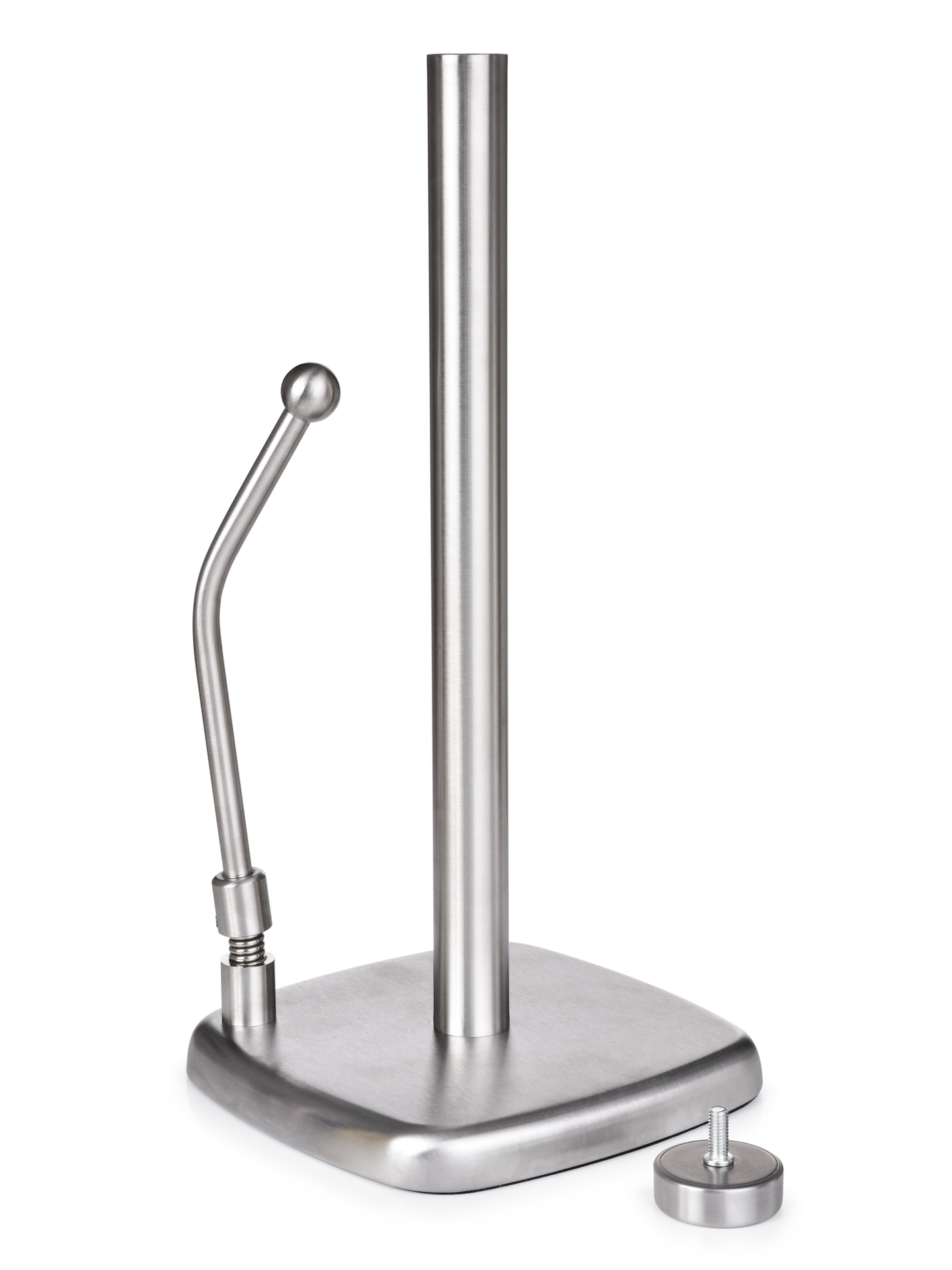 UTERKODRŽIAK masívny nerezový stojan na kuchynské utierky s prítlačným ramenom