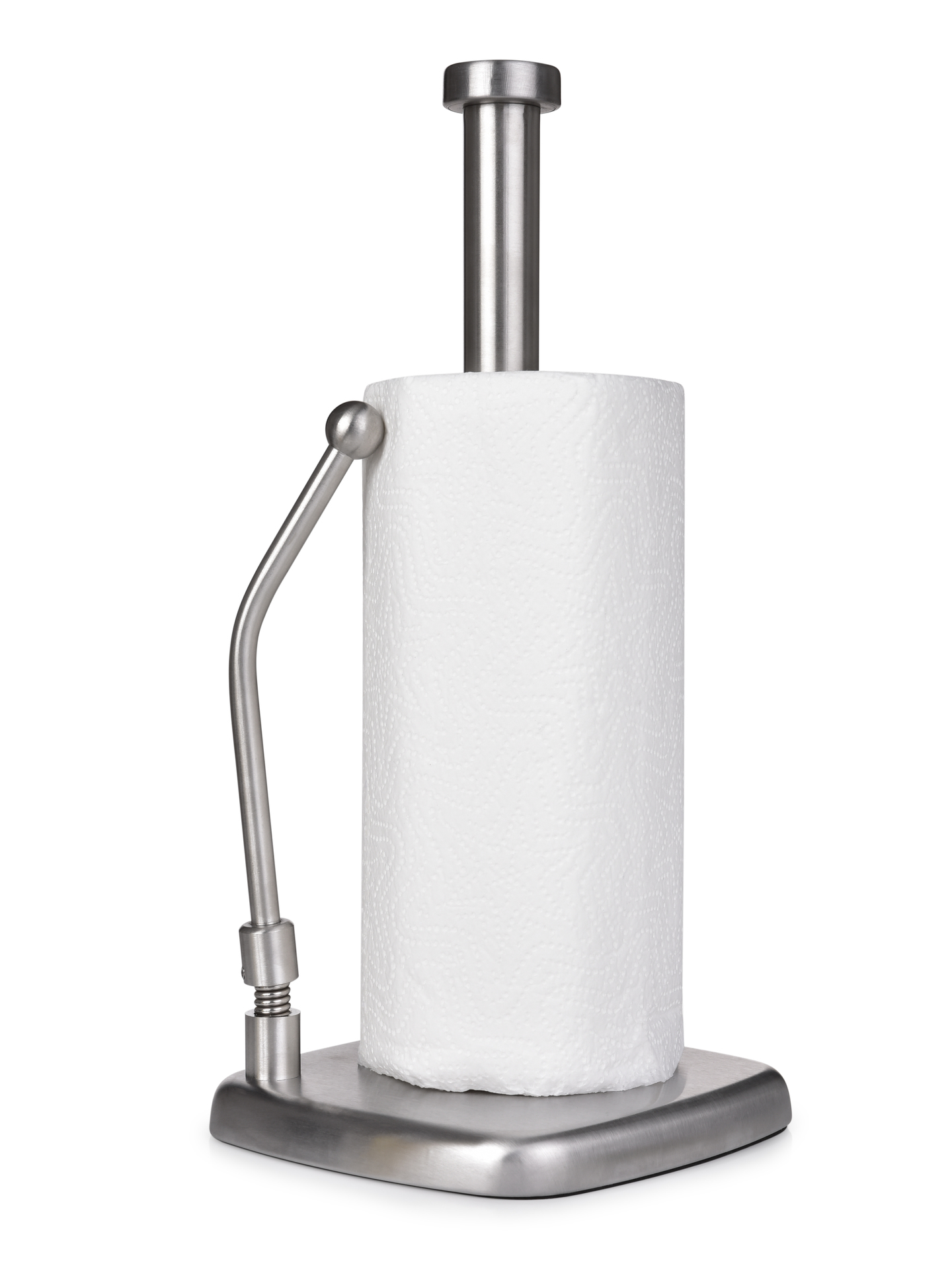 UTERKODRŽIAK masívny nerezový stojan na kuchynské utierky s prítlačným ramenom