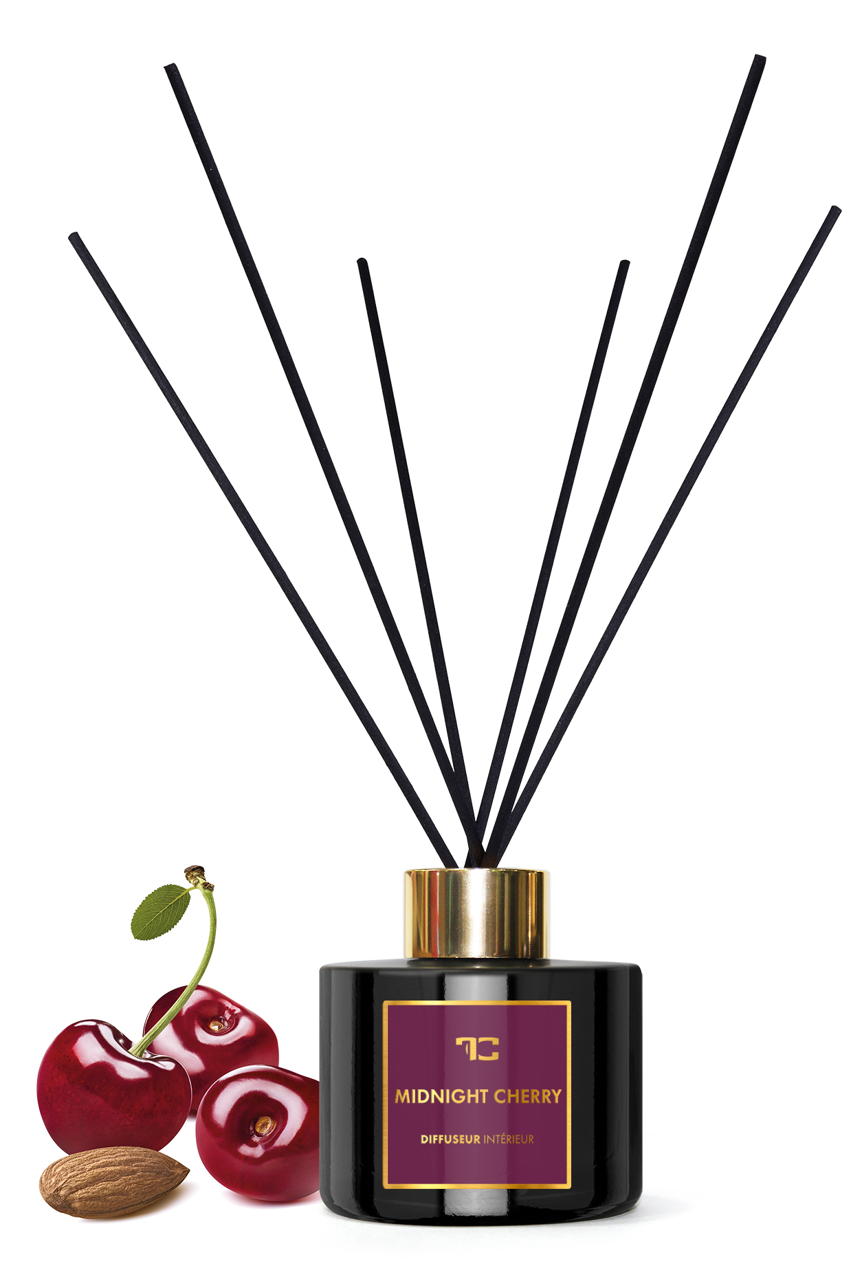 200 ml interiérový tyčinkový bytový parfém, Midnight cherry