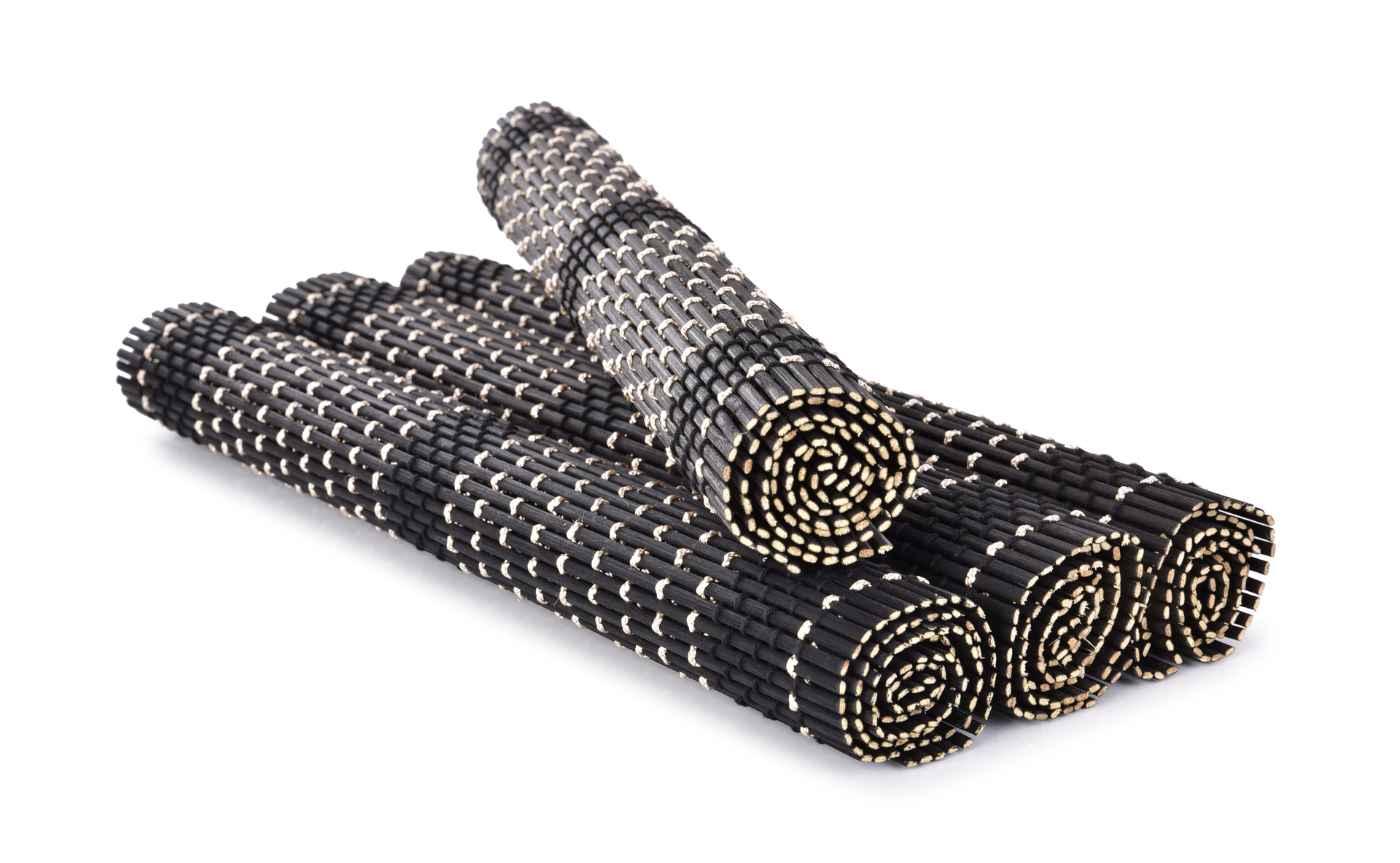 Dedra 4 ks bambusové prostírání GoEco® 44 x 30 cm černé