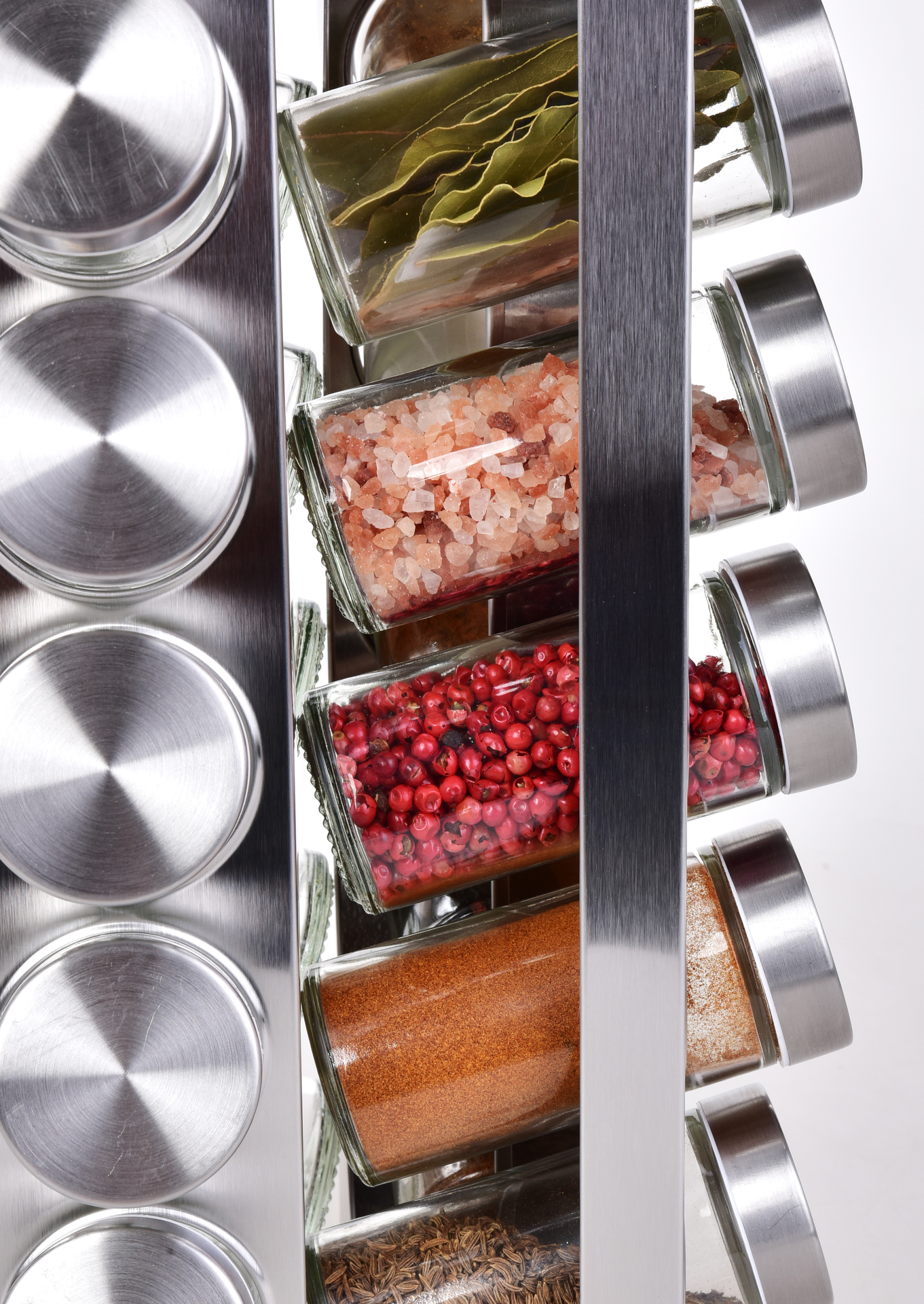 CAROUSEL nerezový koreničkový kolotoč na 20 koreničiek