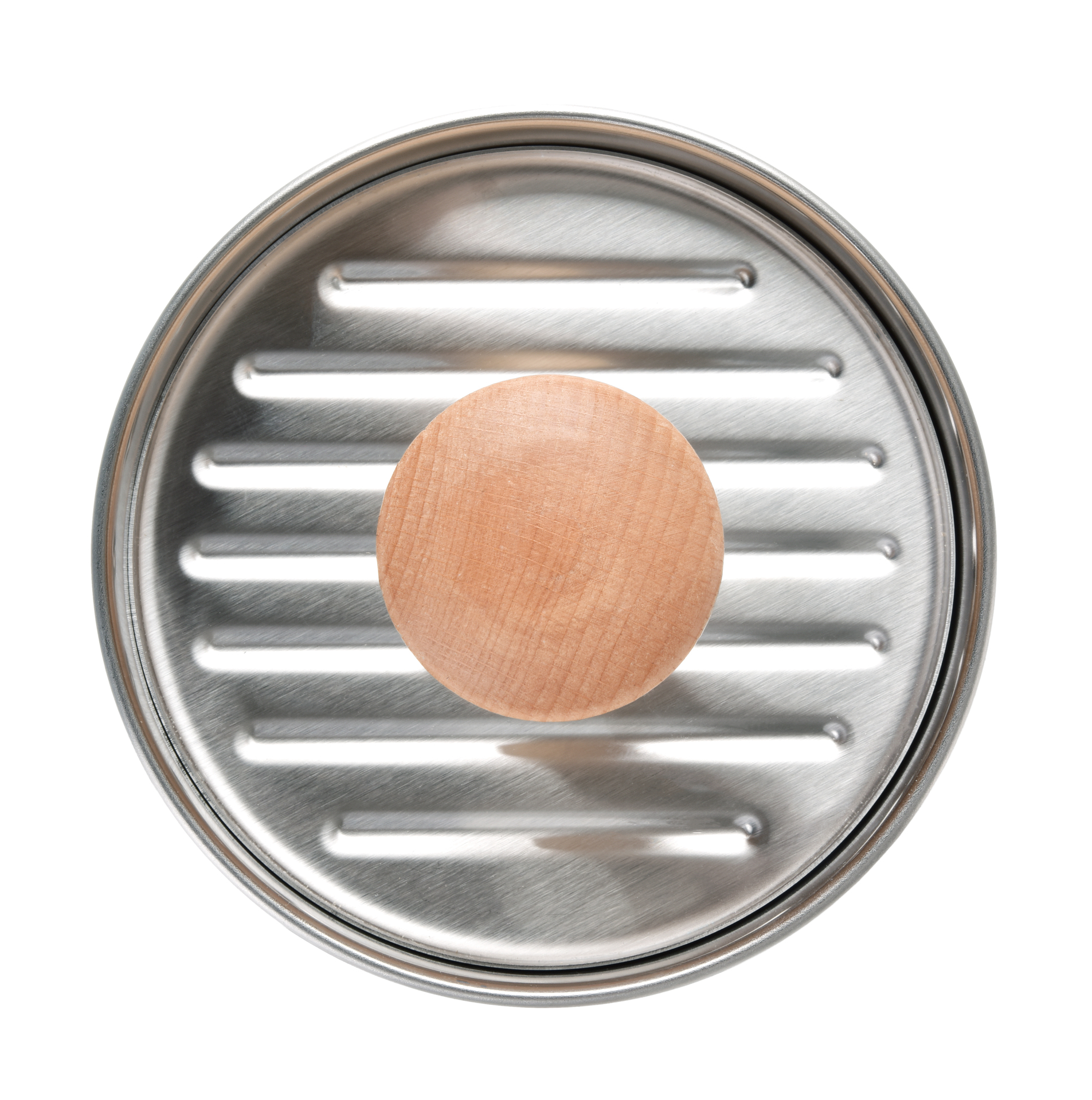 HAMBÁTOR CHEF nerezový masívny lis na hamburgery s drevenou rukoväťou