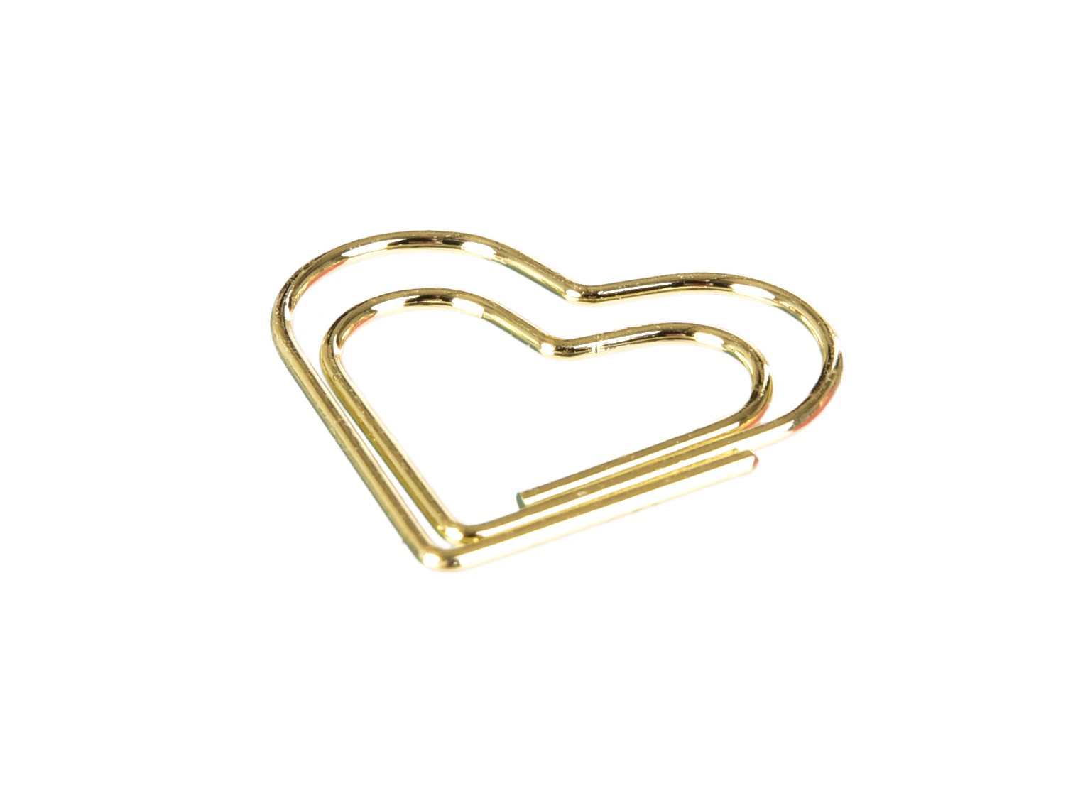 OFFICE 50 ks kovové kancelárske sponky v tvare SRDCE