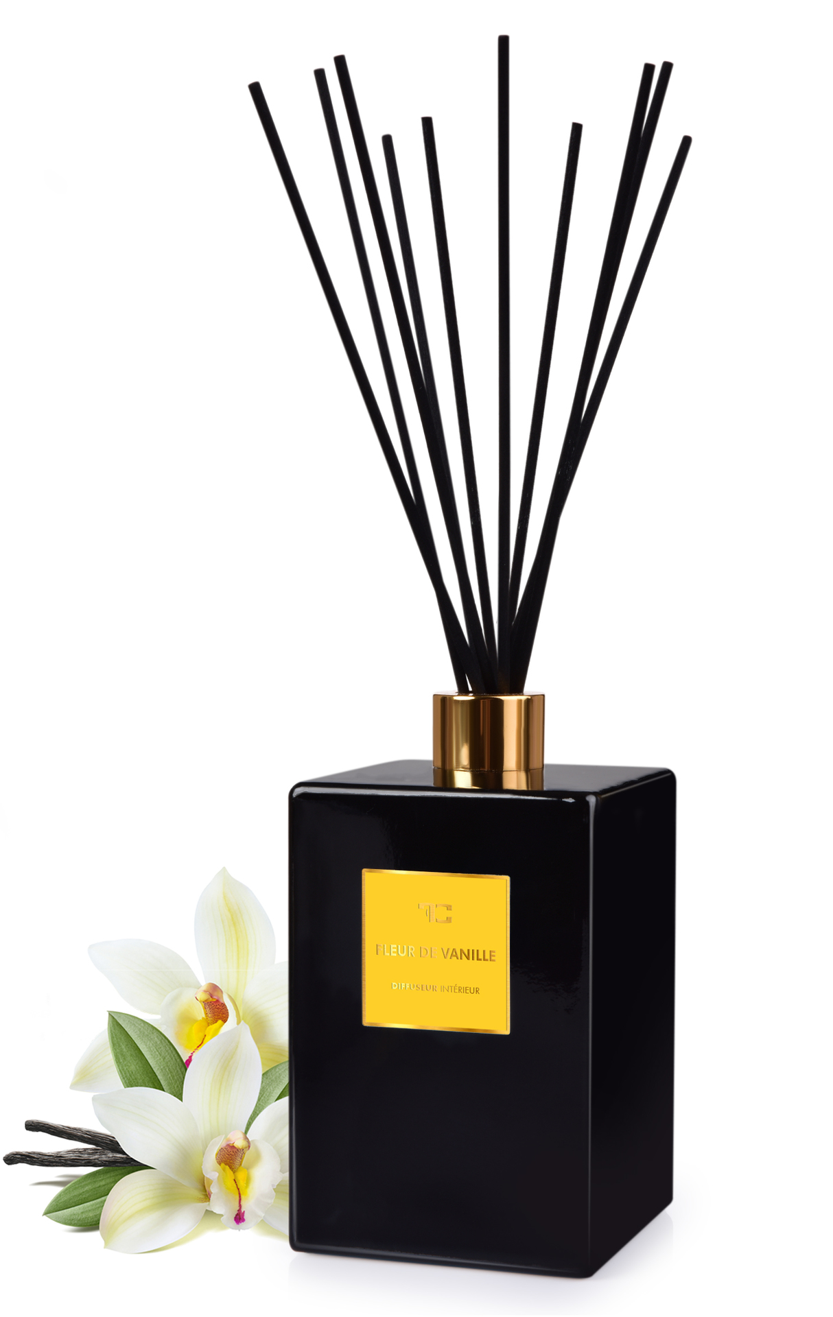 500 ml interiérový tyčinkový bytový parfém, FLEUR DE VANILLE, DIFFUSEUR INTÉRIEUR