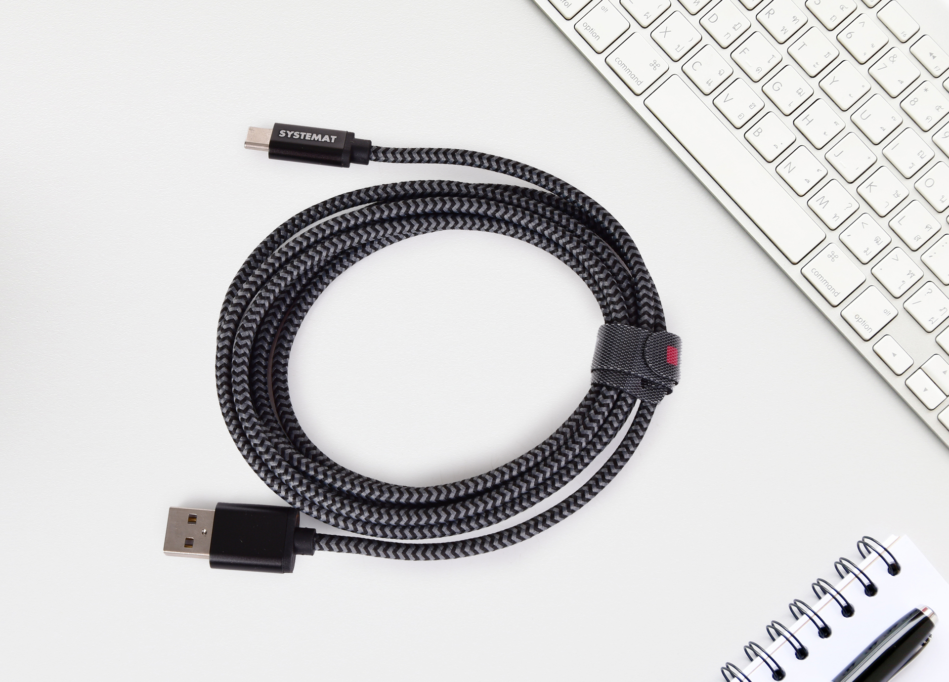 AluCore 2 metrový rýchlonabíjací kábel USB-C/USB-A 2.0