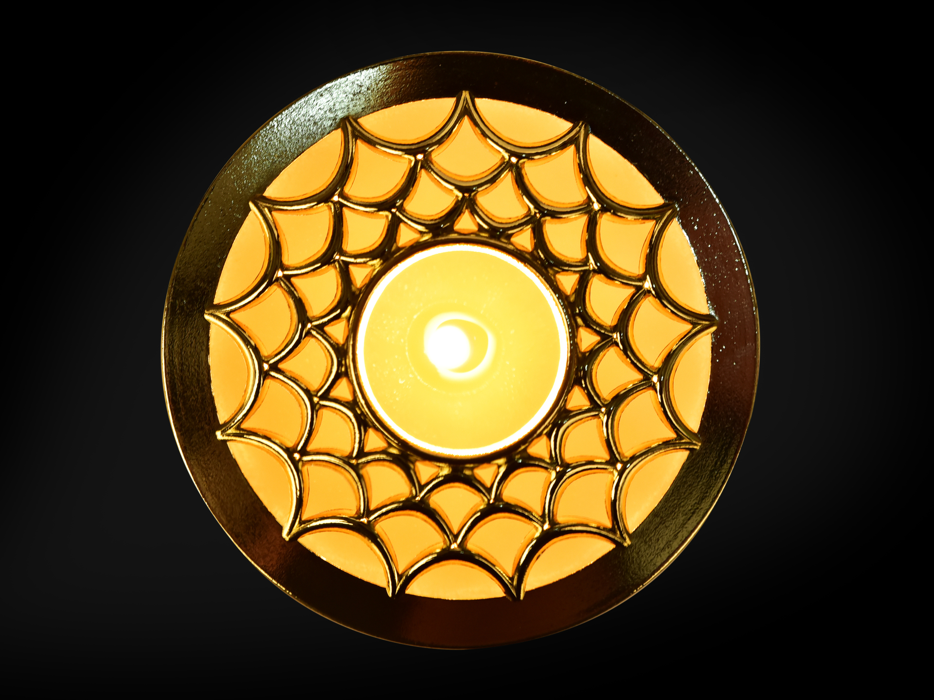Ozdobný prstenec a praktický doplněk Solaris, pro 250 ml vonné svíce Parfumia