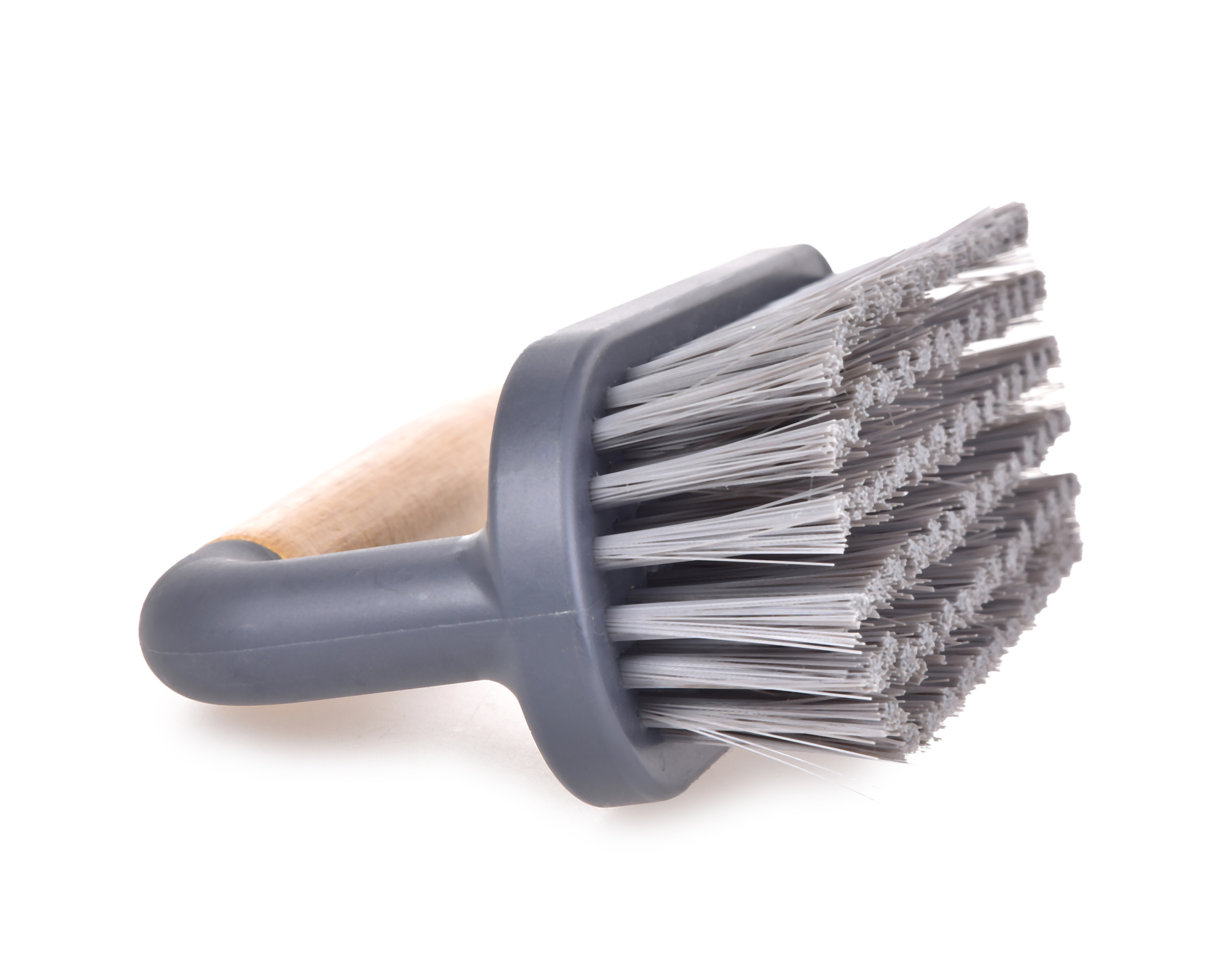 GoEco® BAMBOO kefa na čistenie a upratovanie typ žehlička s bambusovou rukoväťou