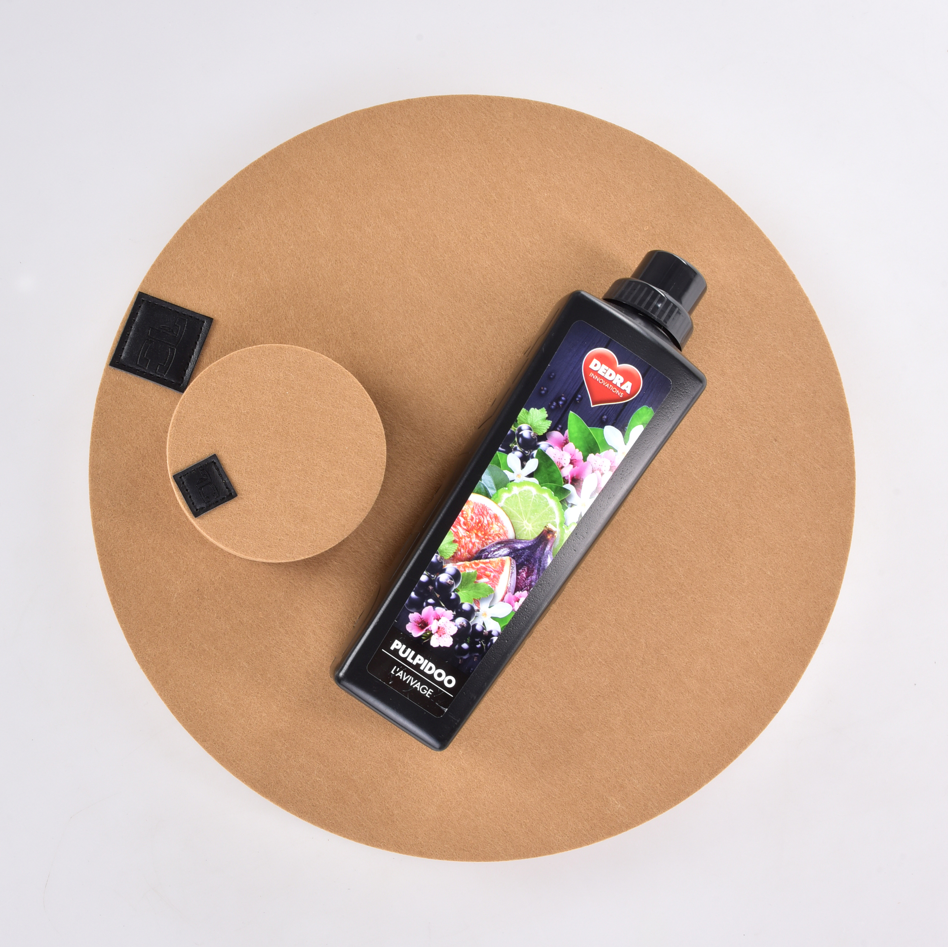 GoEco® sada 12 ks okrúhlych prestieraní z plsti (filcu)