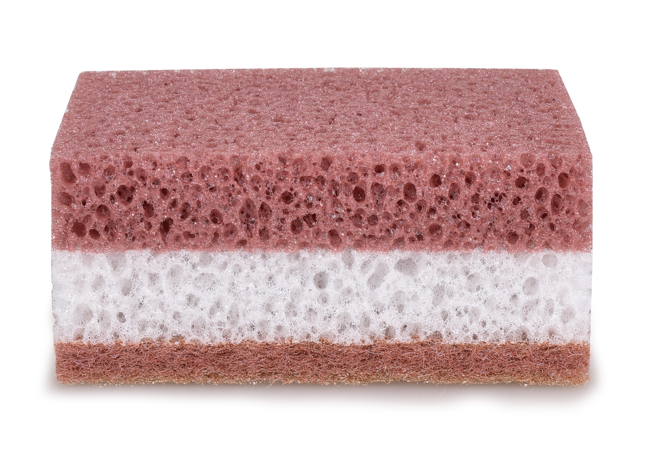 SHINEX 5 ks univerzálne kuchynské hubky s drsnou stranou