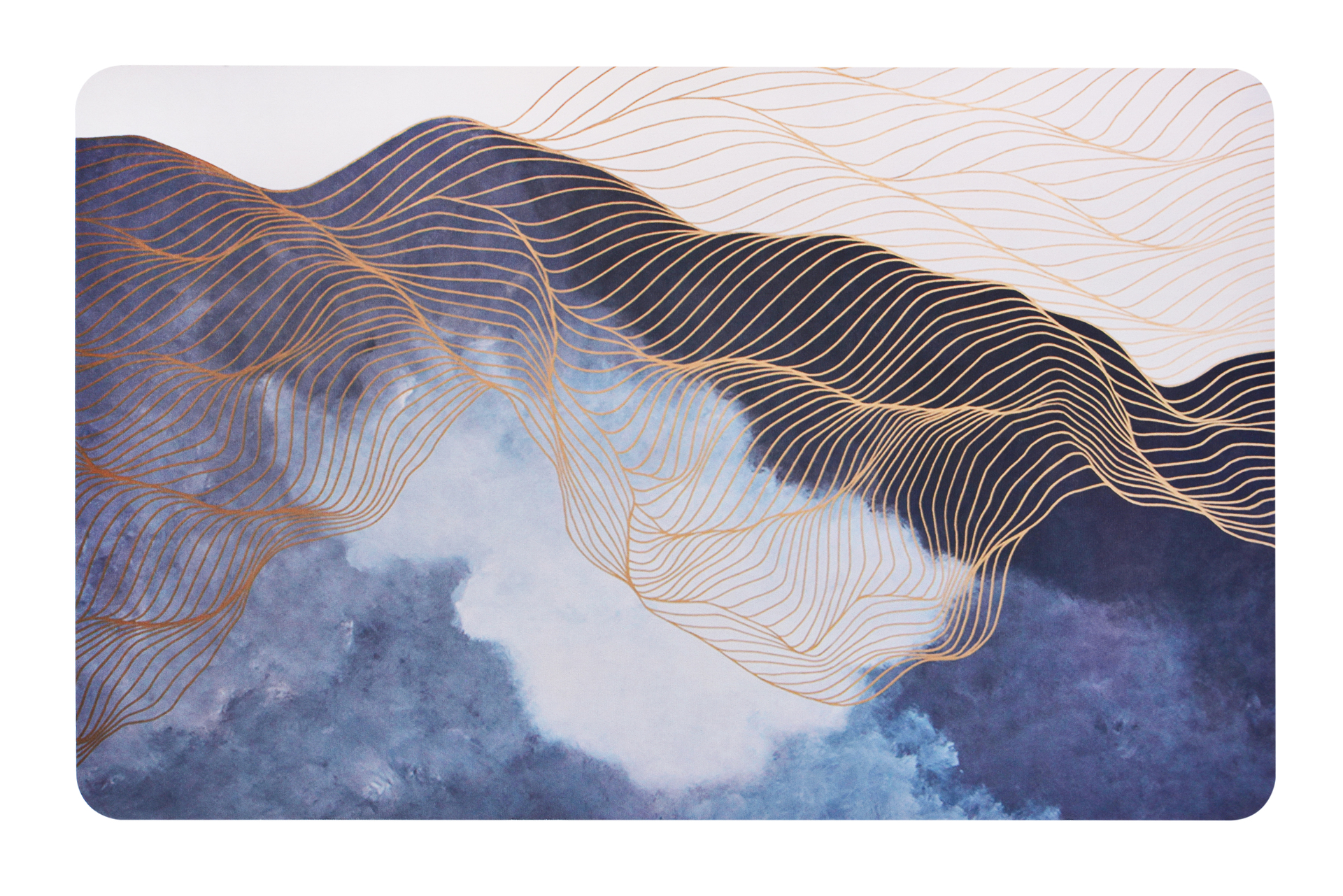 ULTRACHONNY diatomitowy dywanik azienkowy, 60 x 90 cm niebiesko-szary marmur
