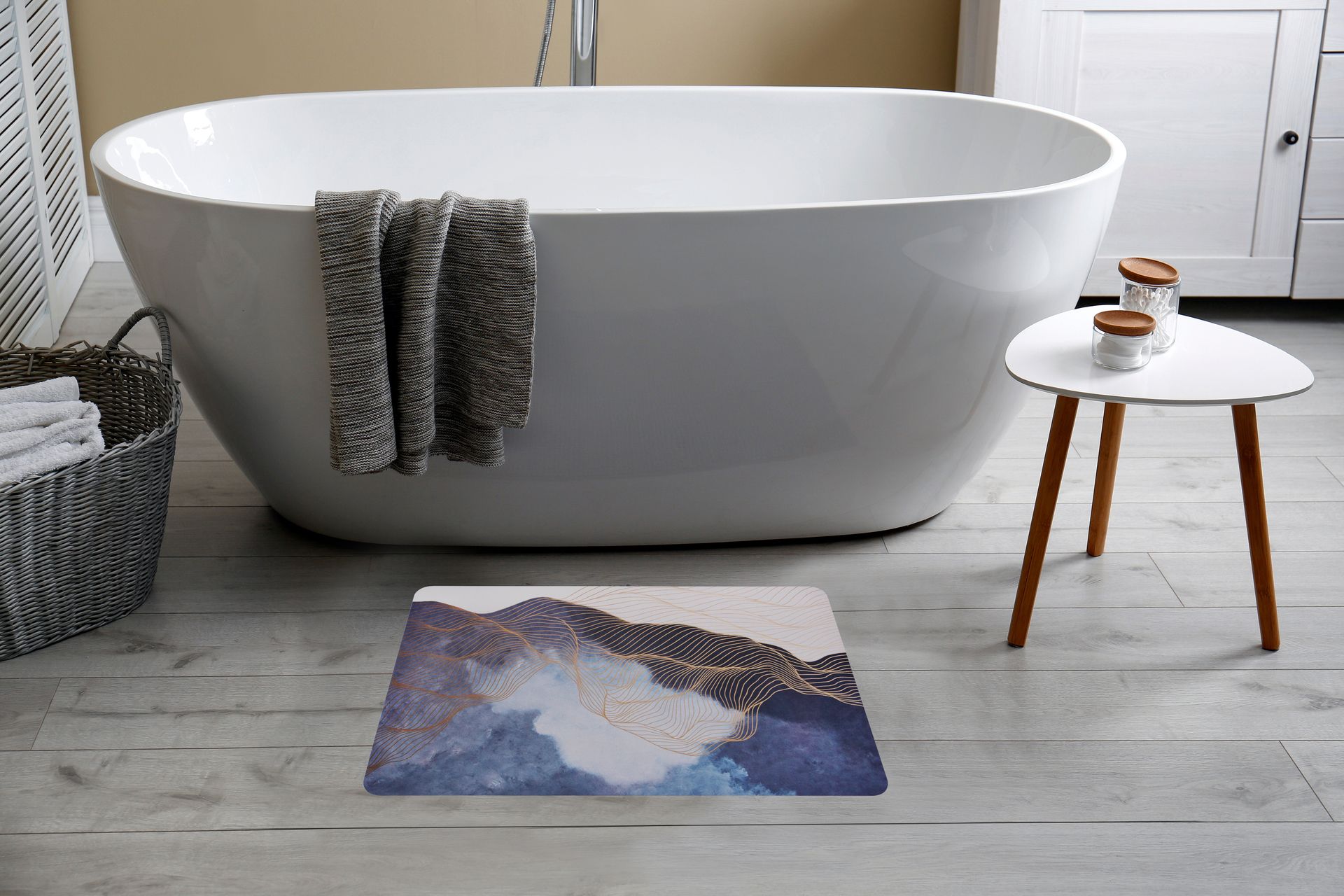 SPA ULTRASAVÁ kremelinová kúpeľňová predložka