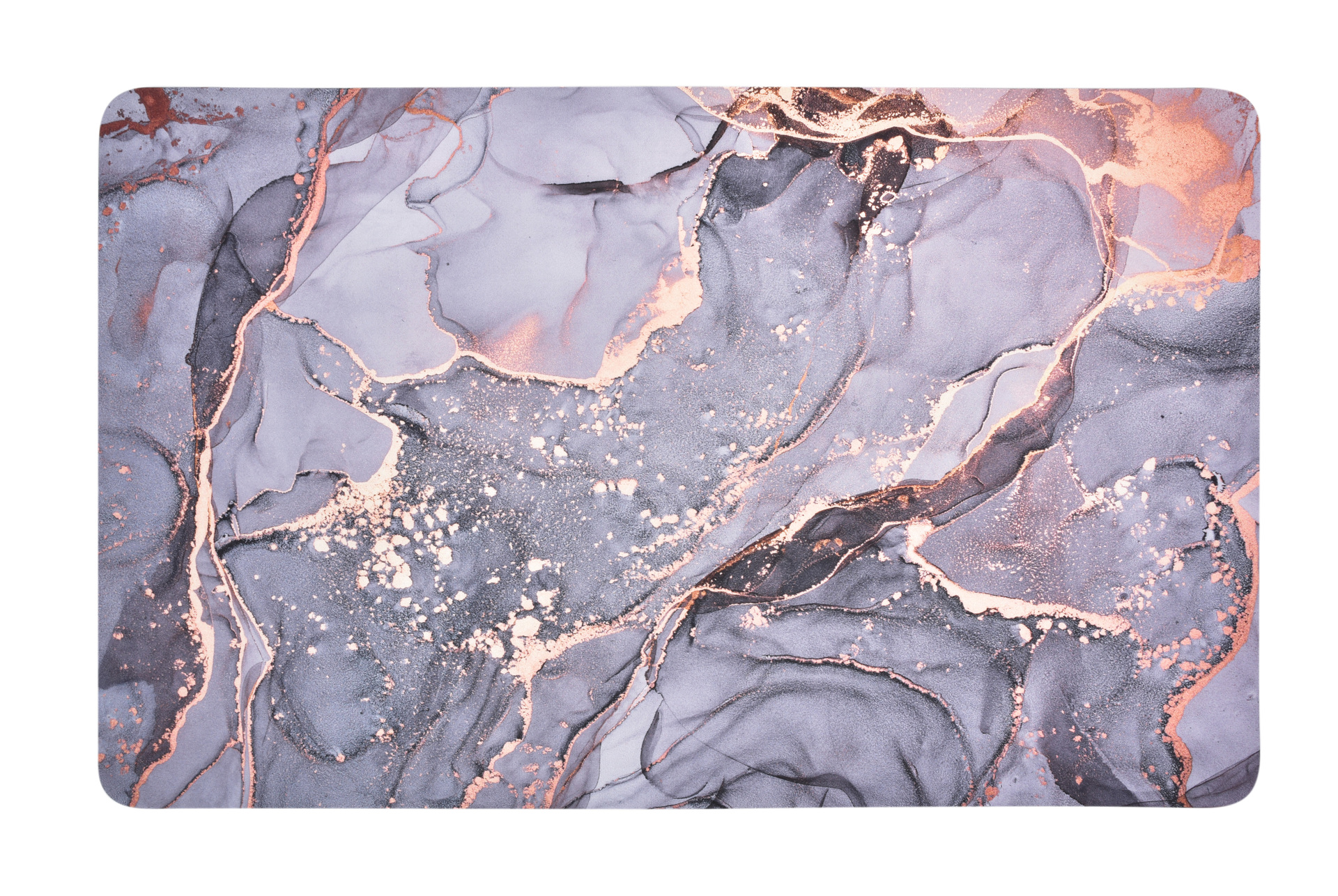 ULTRACHONNY diatomitowy dywanik azienkowy, 50 x 80 cm antracytowo-zoty marmur