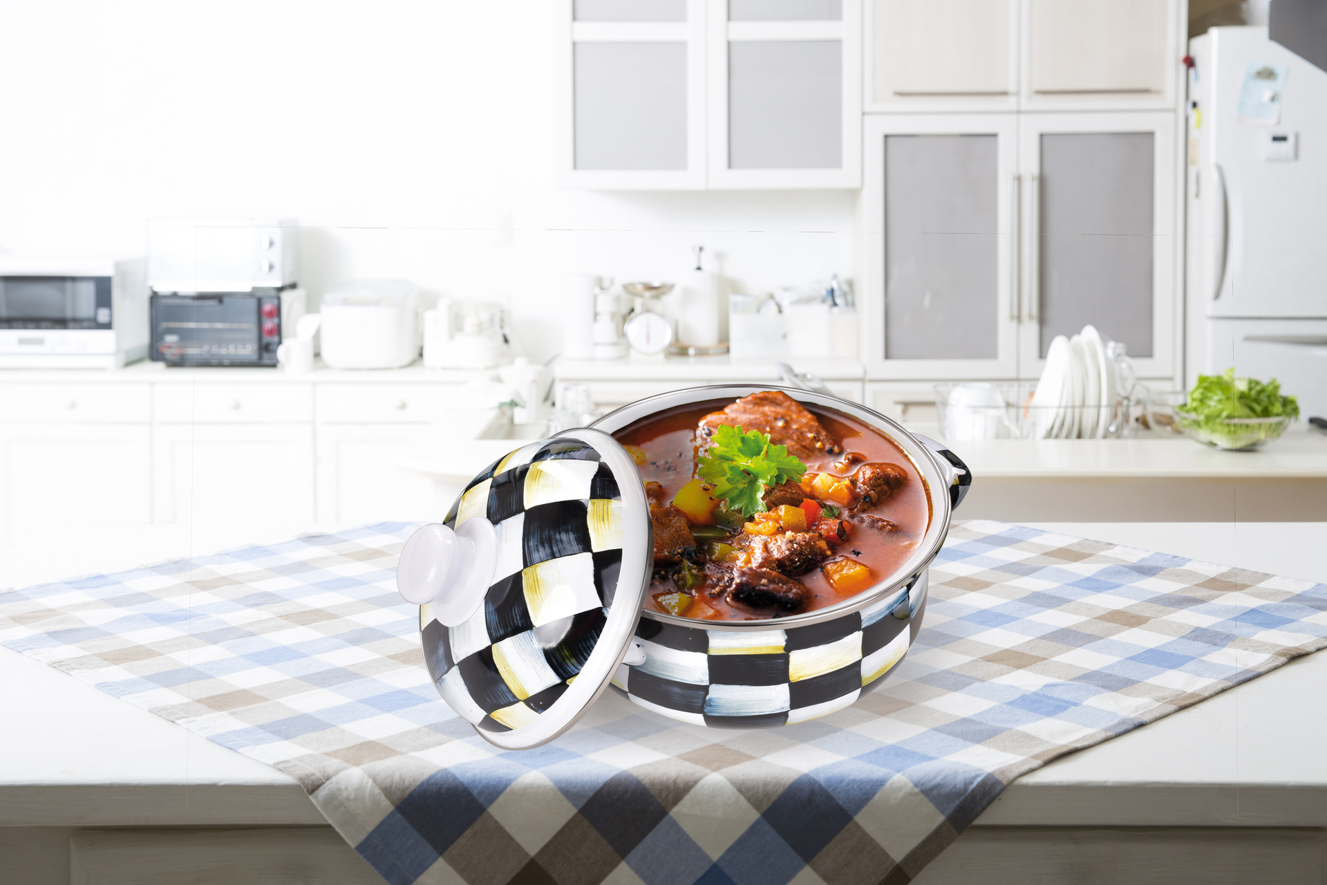 RUSTICAL 10 dielna sada smaltovaných hrubostenných hrncov s pokrievkami