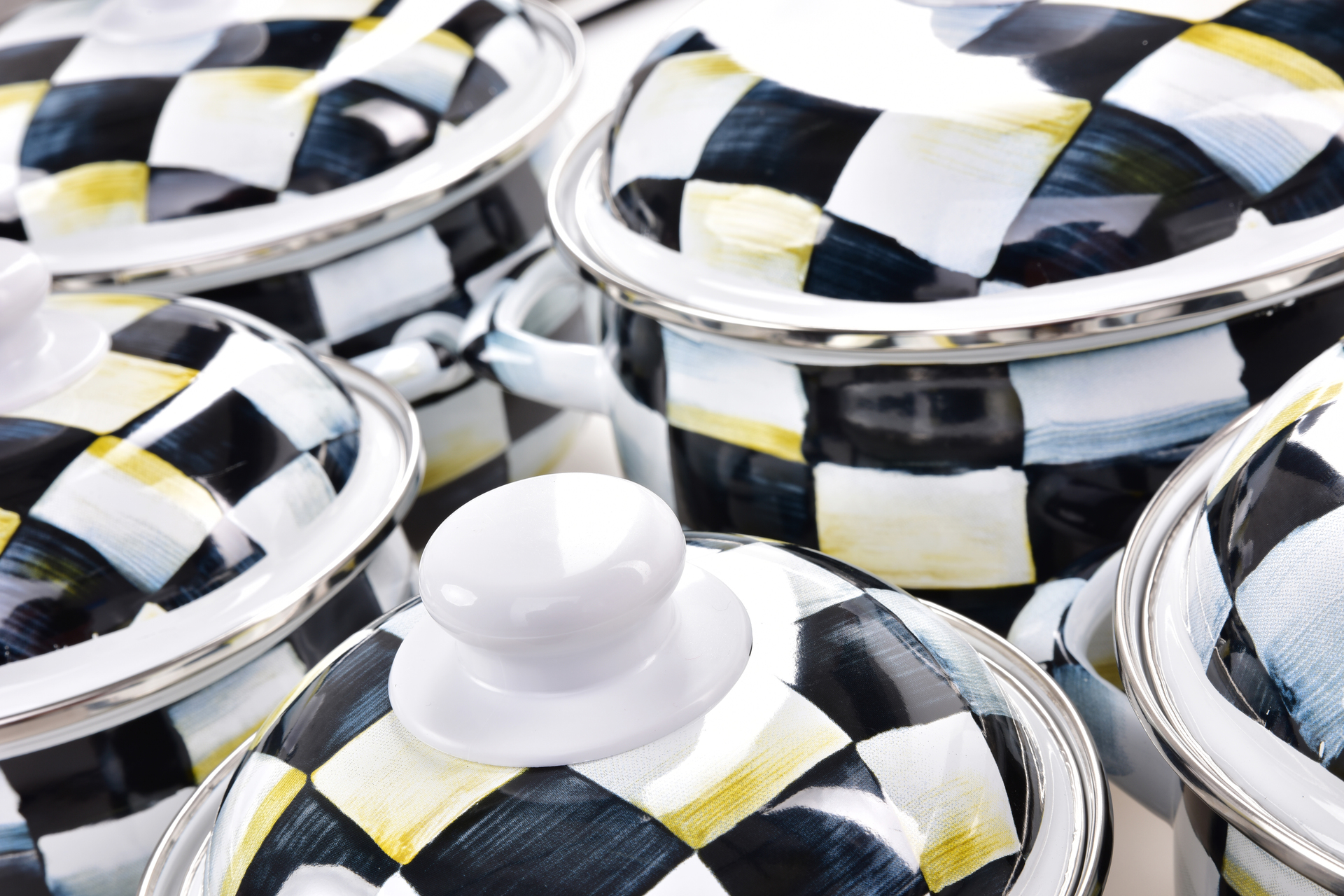 RUSTICAL 10 dielna sada smaltovaných hrubostenných hrncov s pokrievkami