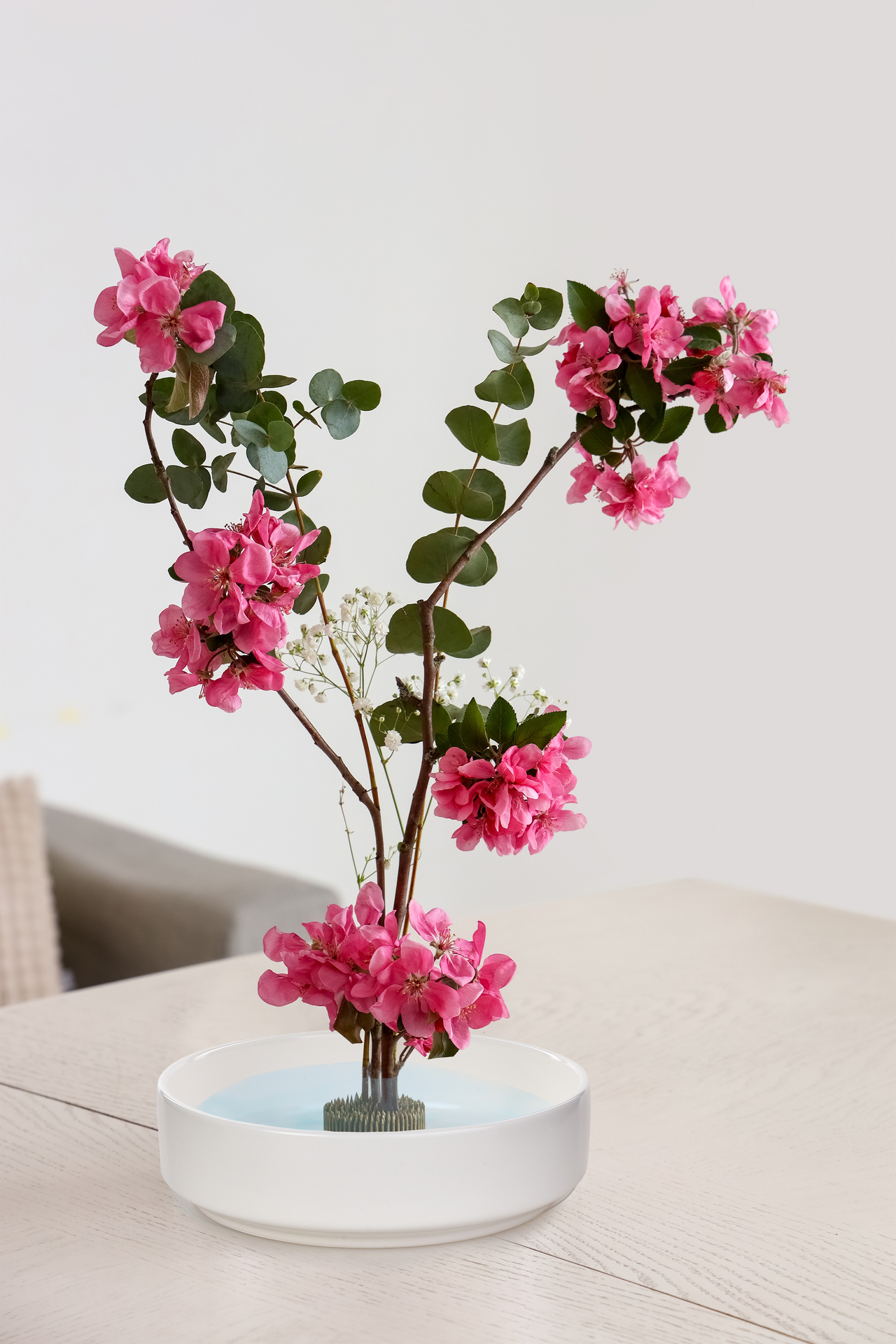 IKEBANA keramická tácka na sviečky a dekorácie