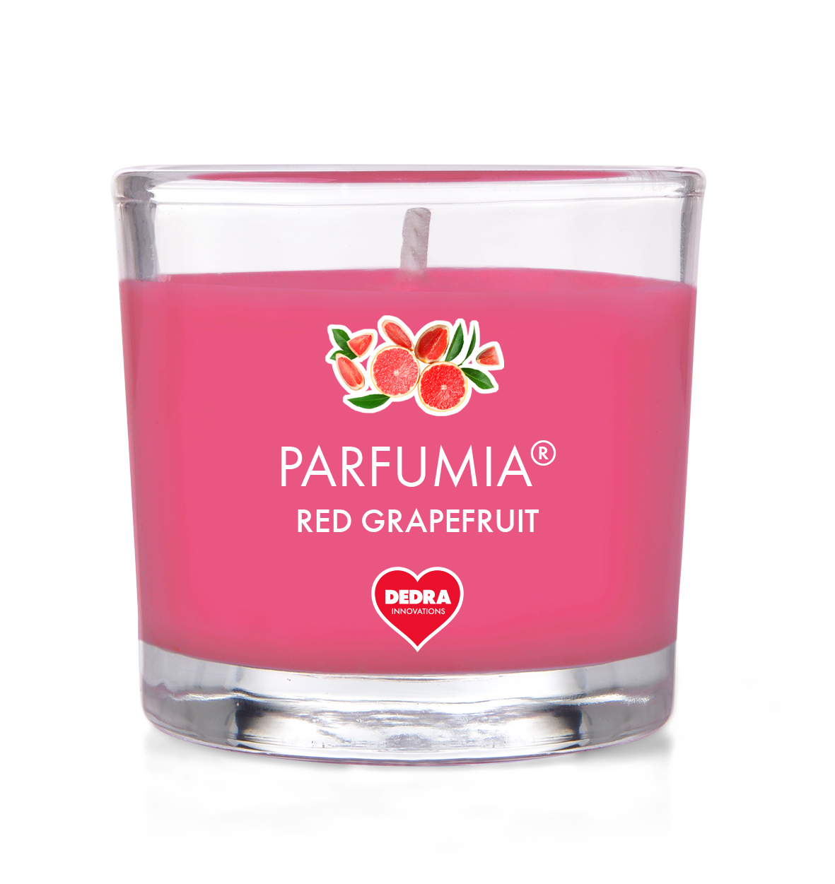 Votívna sójová vonná EKO sviečka PARFUMIA® RED GRAPEFRUIT