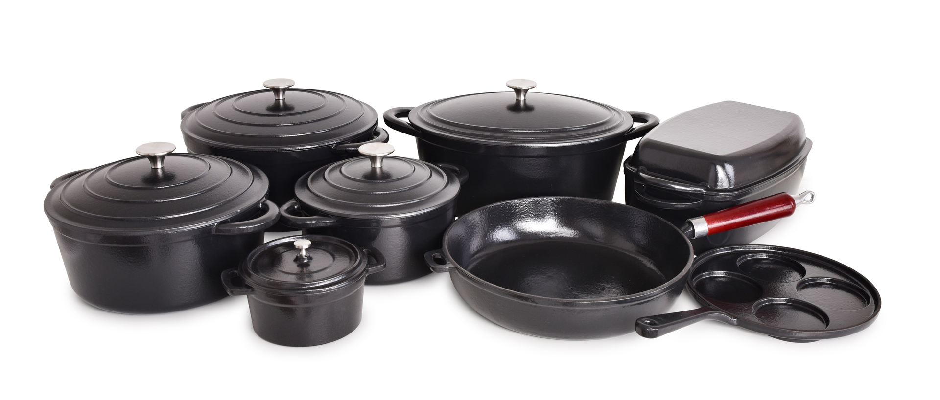 MASSIVE liatinový zapekací hrniec s pokrievkou 