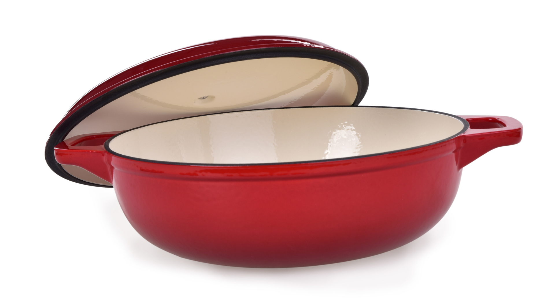 MASSIVE liatinový okrúhly hrniec s pokrievkou