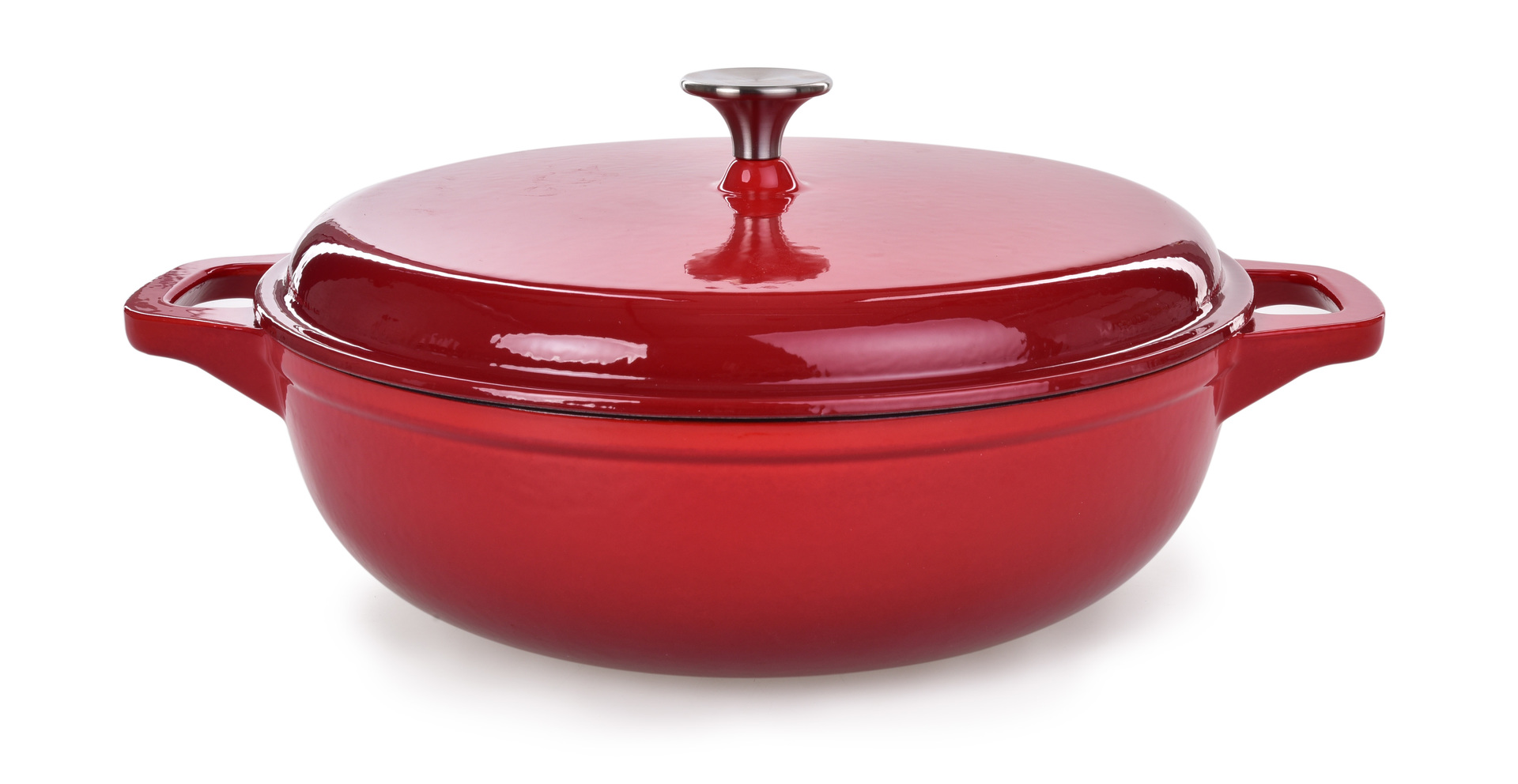 MASSIVE liatinový okrúhly hrniec s pokrievkou