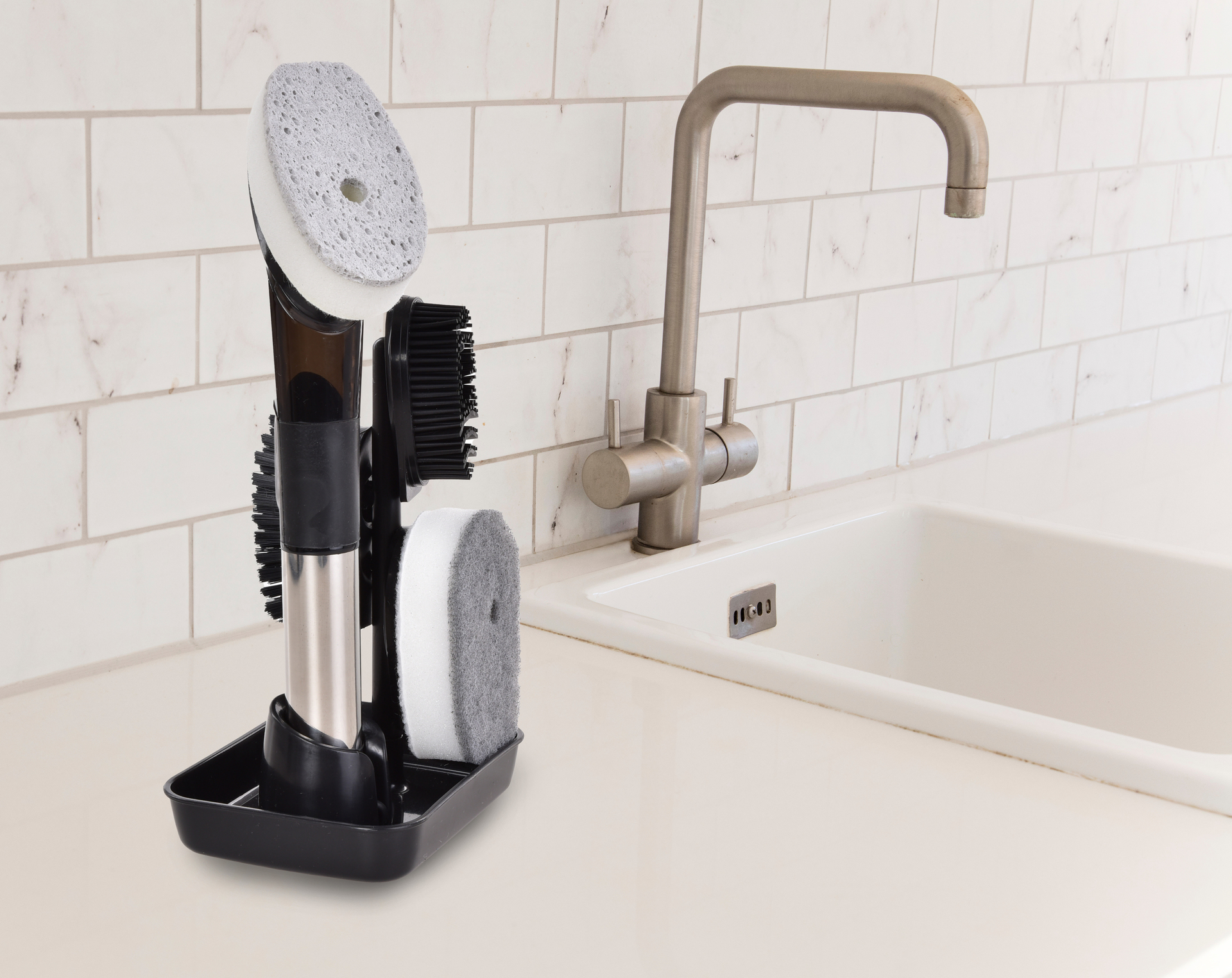 4v1 set dávkovacích kefiek a hubiek PENOKEFÁČ AQUATIX