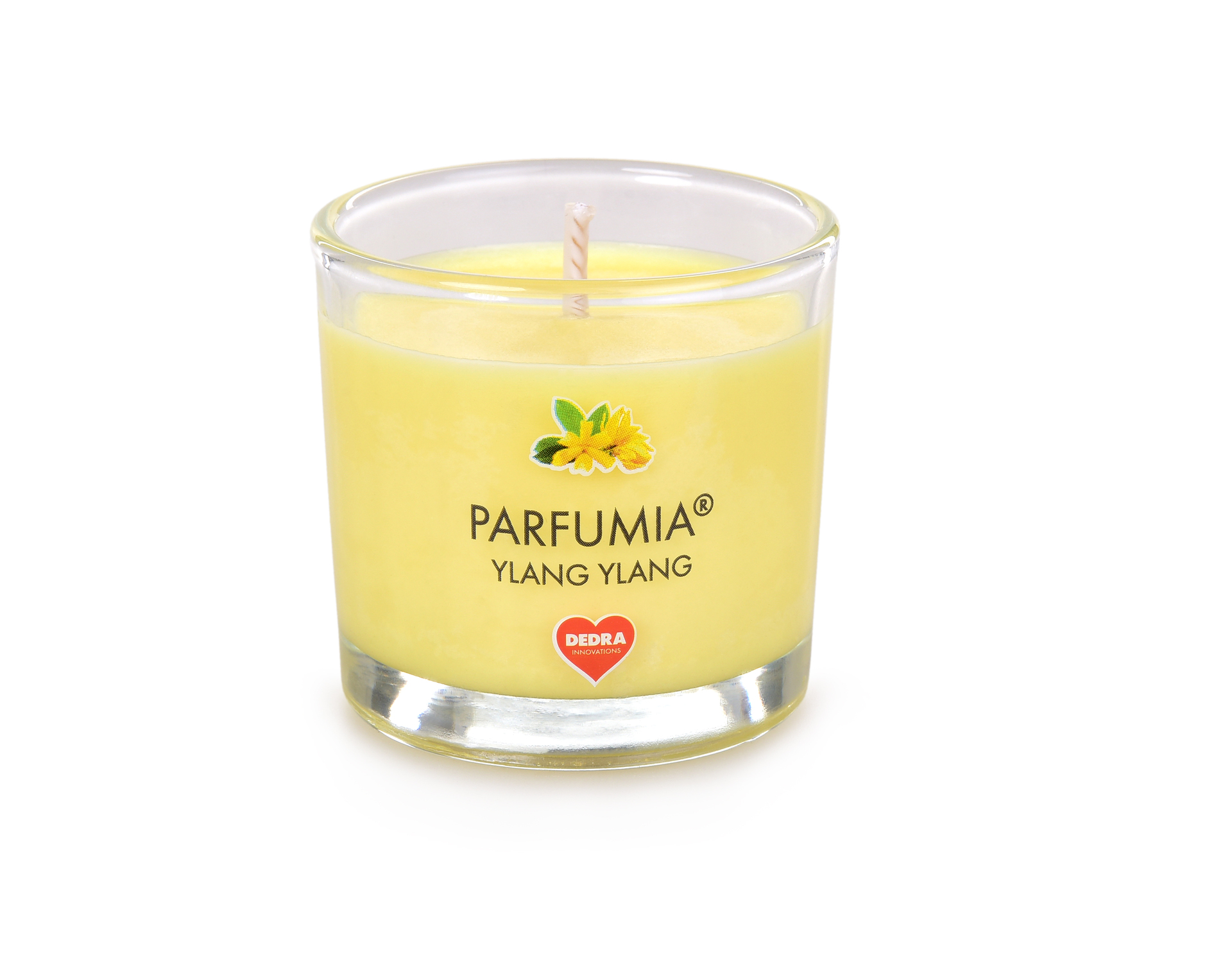 Votívna sójová vonná EKO sviečka PARFUMIA® YLANG YLANG